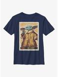 Star Wars The Mandalorian The Asset Poster Youth T-Shirt, NAVY, hi-res
