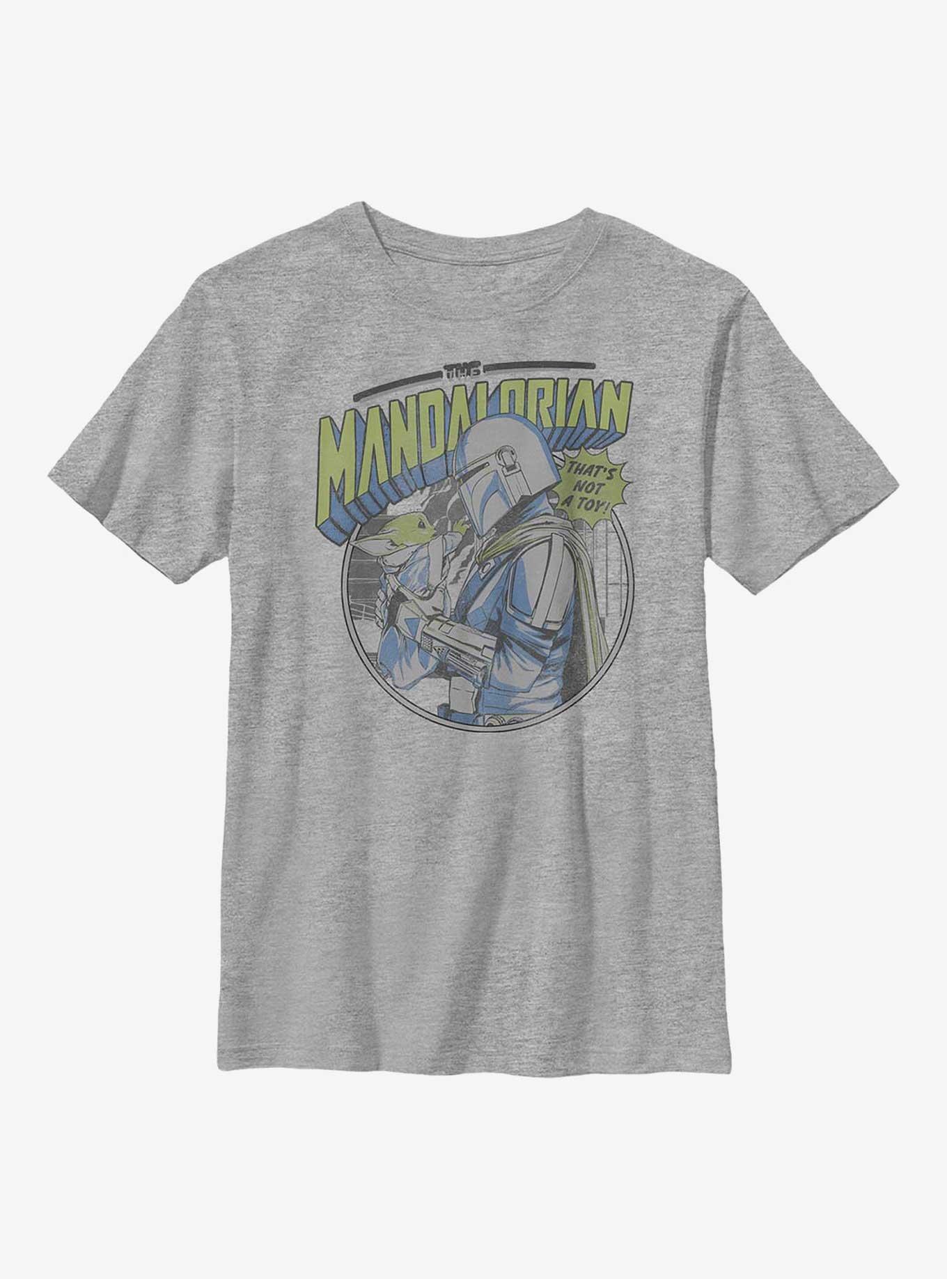 Star Wars The Mandalorian Child Hold Youth T-Shirt, ATH HTR, hi-res