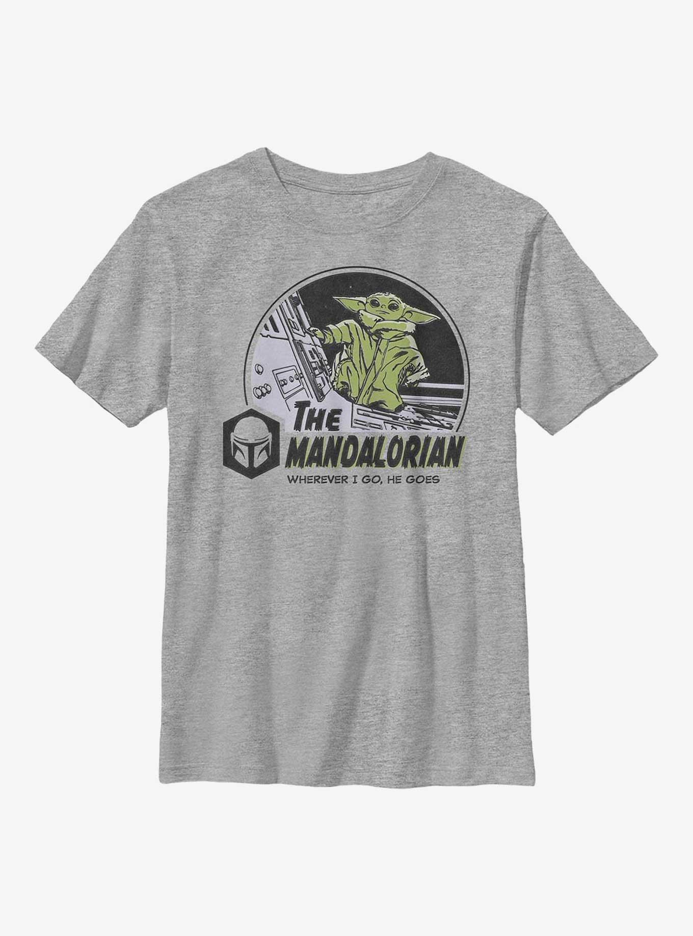 Star Wars The Mandalorian Child In Space Youth T-Shirt, , hi-res