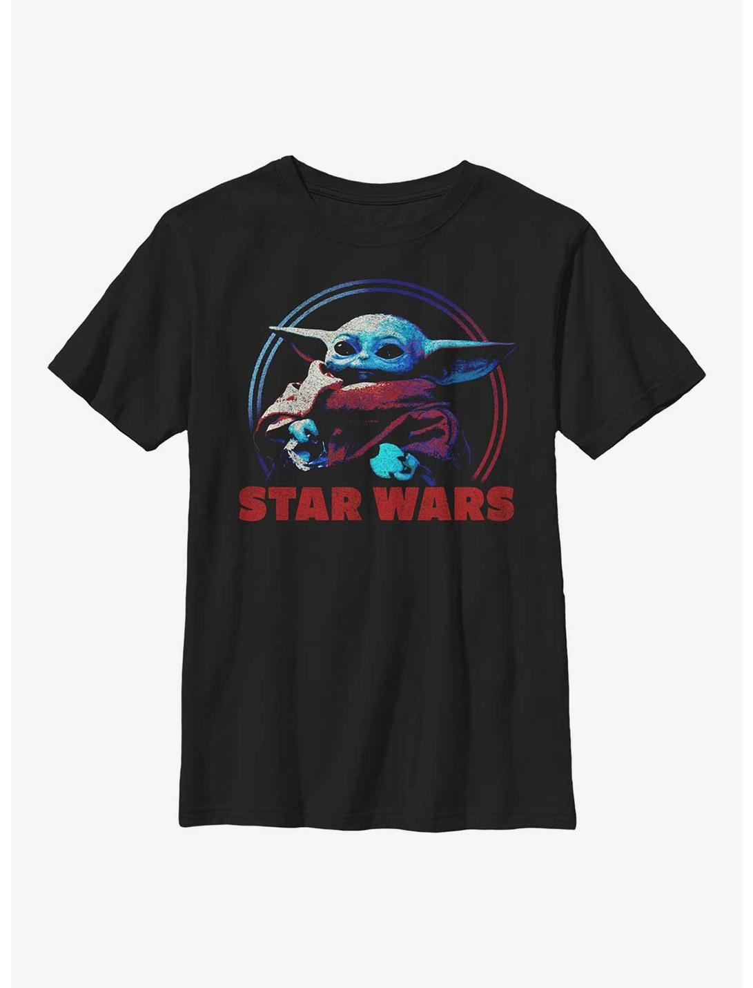 Star Wars The Mandalorian Cookie Yoda Youth T-Shirt, BLACK, hi-res
