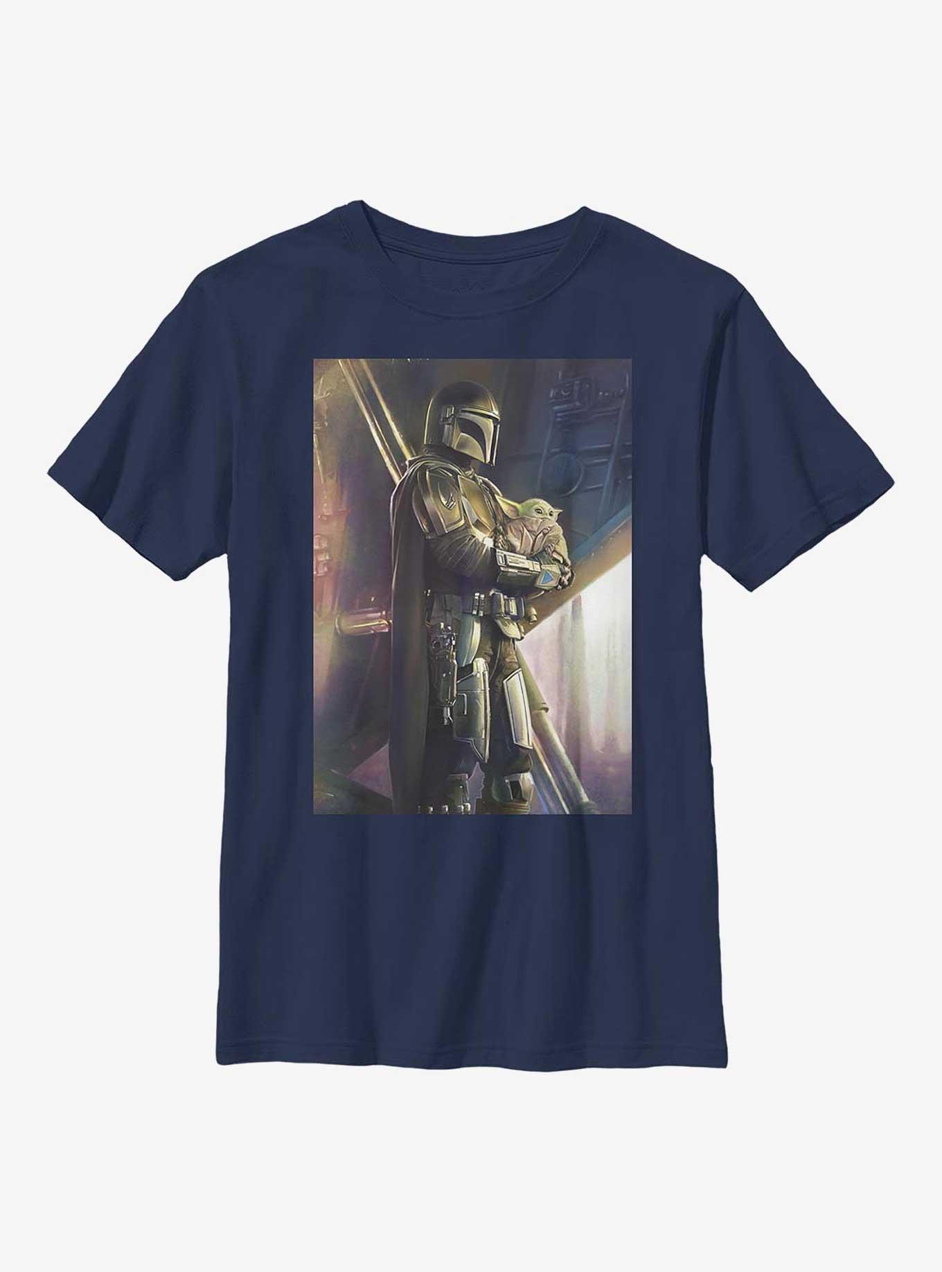 Star Wars The Mandalorian Madalorian And The Child Youth T-Shirt, , hi-res