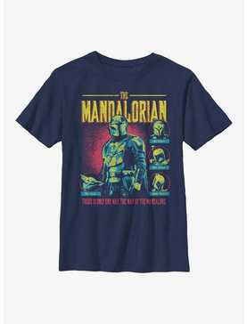 Star Wars The Mandalorian Mando Bright Group Youth T-Shirt, , hi-res