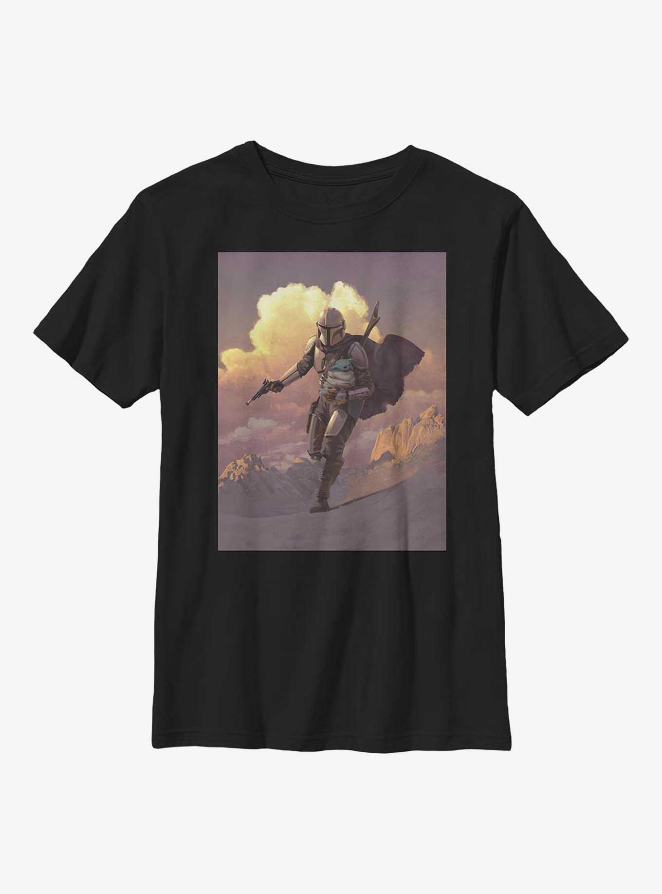 Star Wars The Mandalorian Desert Poster Youth T-Shirt, , hi-res