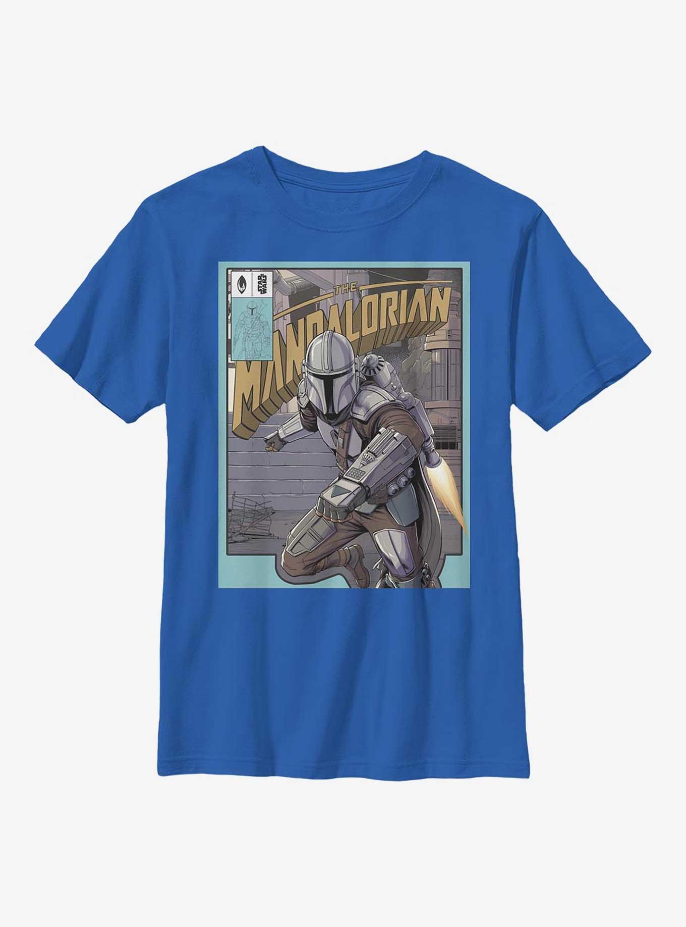 Star Wars The Mandalorian Flight Poster Youth T-Shirt, , hi-res