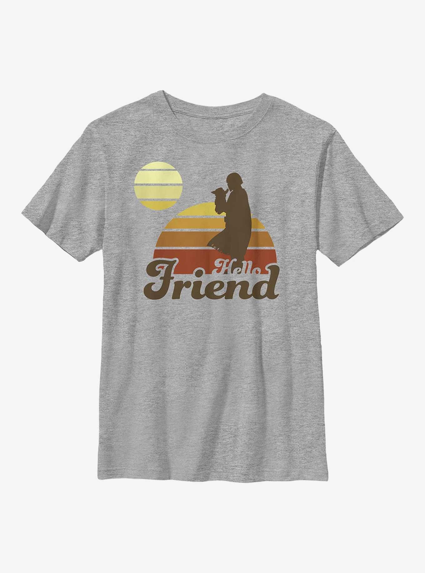 Star Wars The Mandalorian Mando Retro Sunset Youth T-Shirt, , hi-res