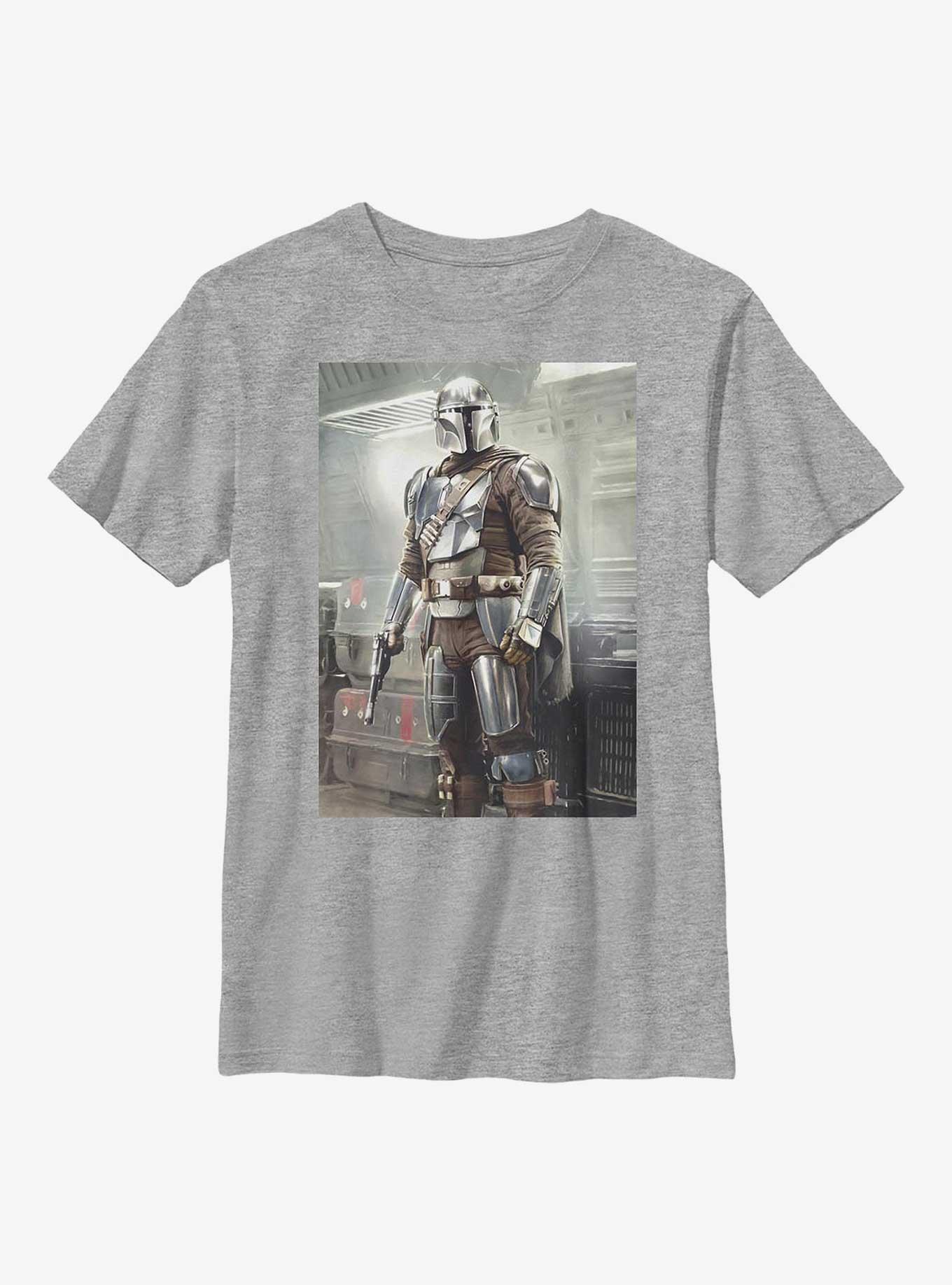 Star Wars The Mandalorian Stance Poster Youth T-Shirt, , hi-res