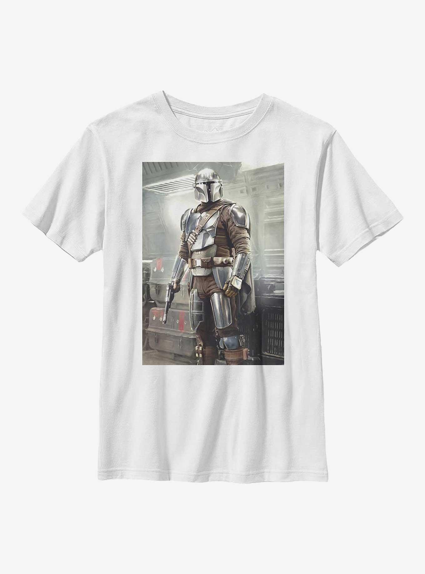 Star Wars The Mandalorian Stance Poster Youth T-Shirt, , hi-res