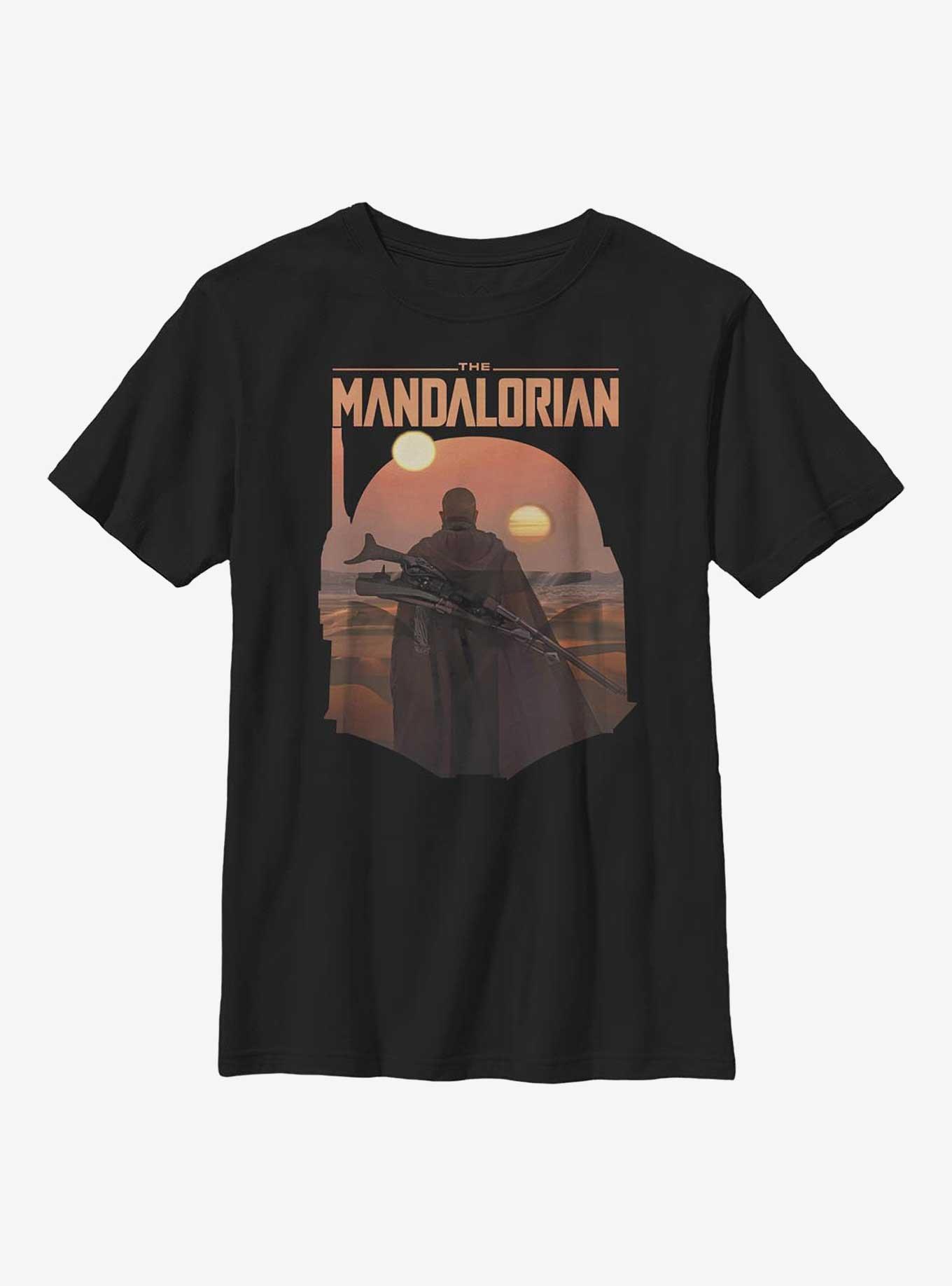 Star Wars The Mandalorian Epi Reveal Youth T-Shirt, BLACK, hi-res