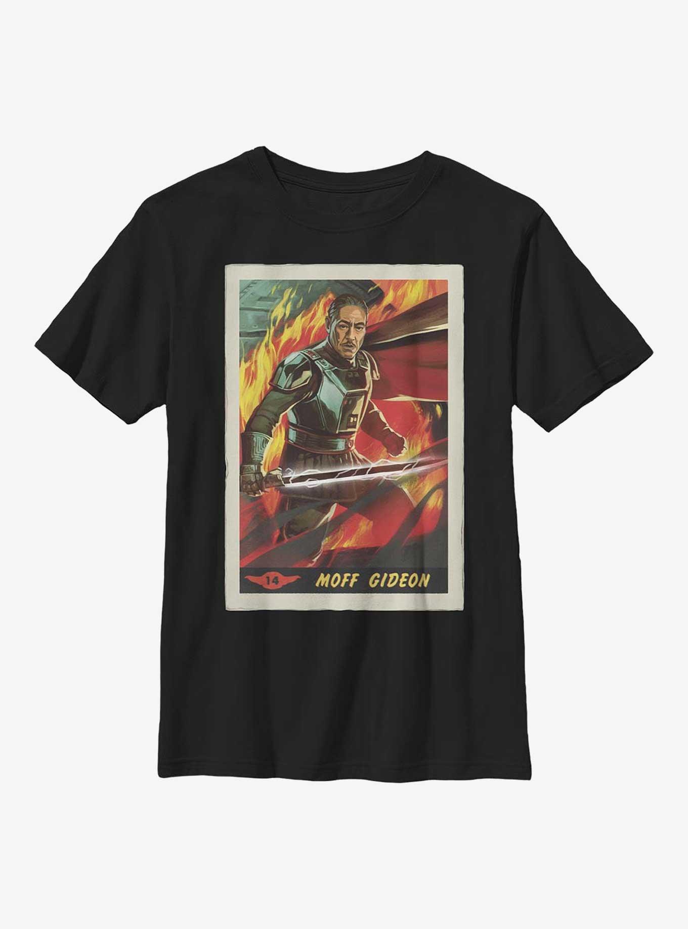 Star Wars The Mandalorian Moff Gideon Poster Youth T-Shirt, BLACK, hi-res