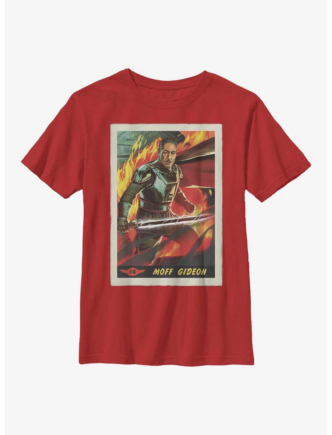 Star Wars The Mandalorian Moff Gideon Poster Youth T-Shirt, RED, hi-res