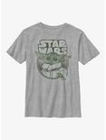 Star Wars The Mandalorian Old Space Baby Youth T-Shirt, ATH HTR, hi-res