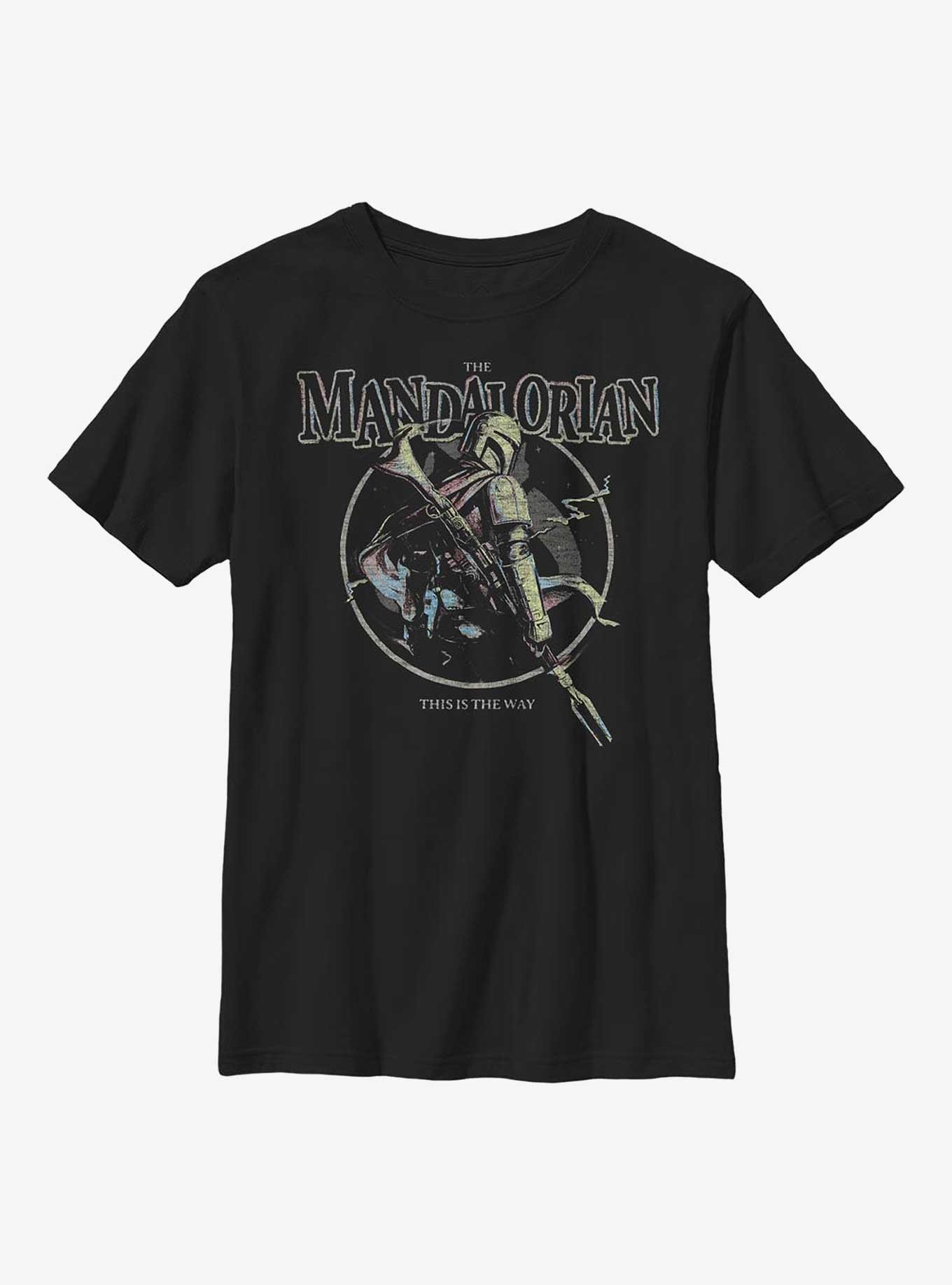 Star Wars The Mandalorian Pastel Pop Youth T-Shirt, , hi-res