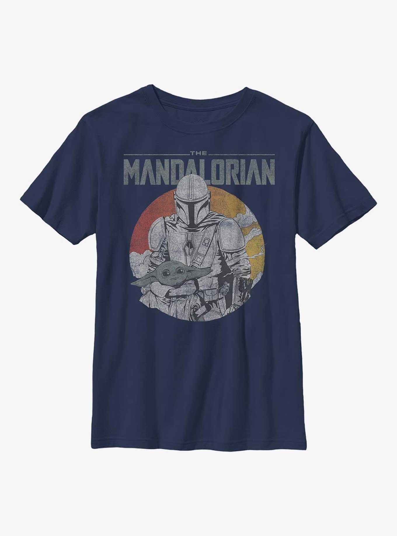 Star Wars The Mandalorian Rider With Child Youth T-Shirt, , hi-res