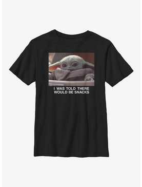 Star Wars The Mandalorian Told About Snacks Youth T-Shirt, , hi-res