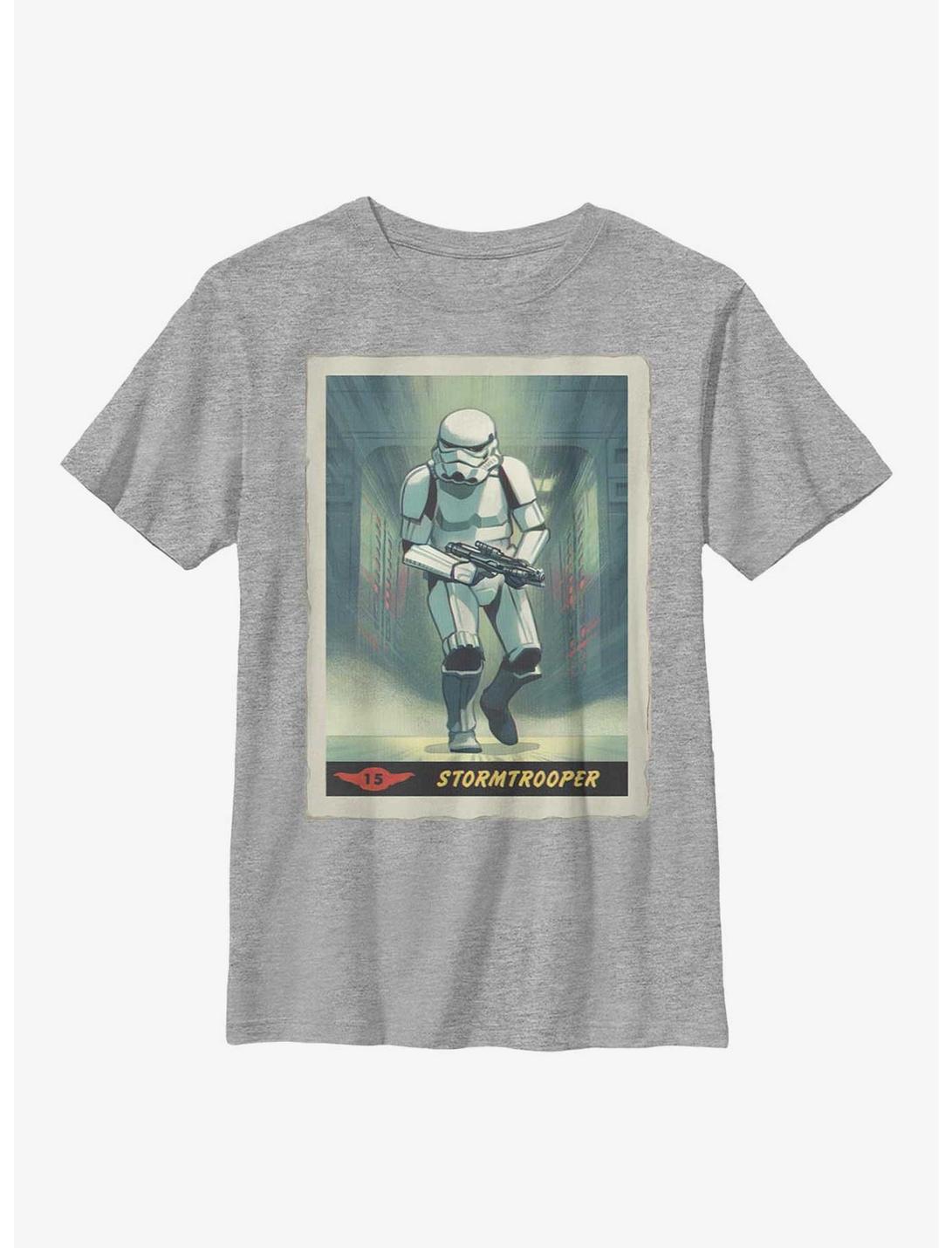 Star Wars The Mandalorian Stormtrooper Running Poster Youth T-Shirt, ATH HTR, hi-res