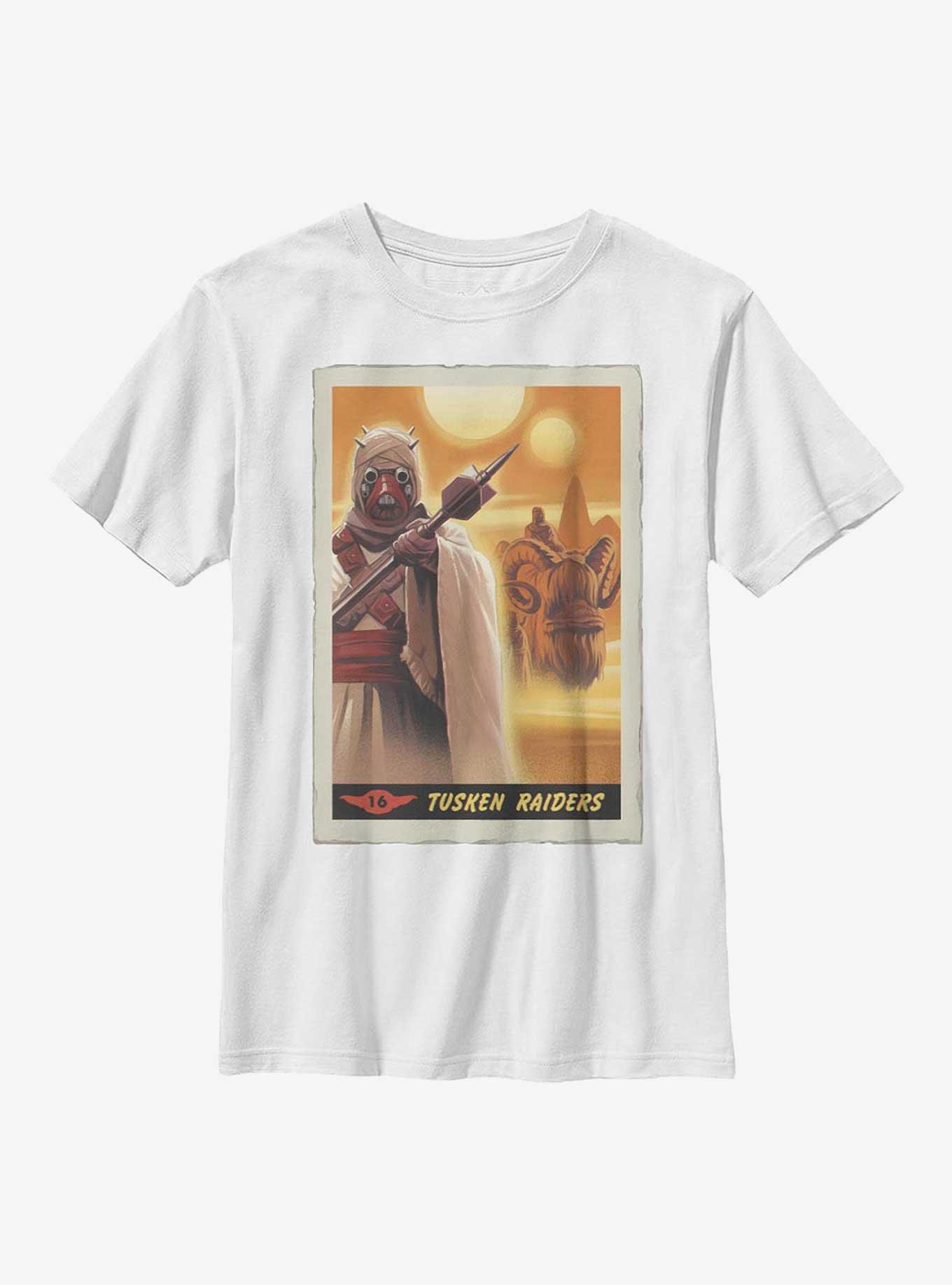 Star Wars The Mandalorian Tusken Raiders Poster Youth T-Shirt, WHITE, hi-res