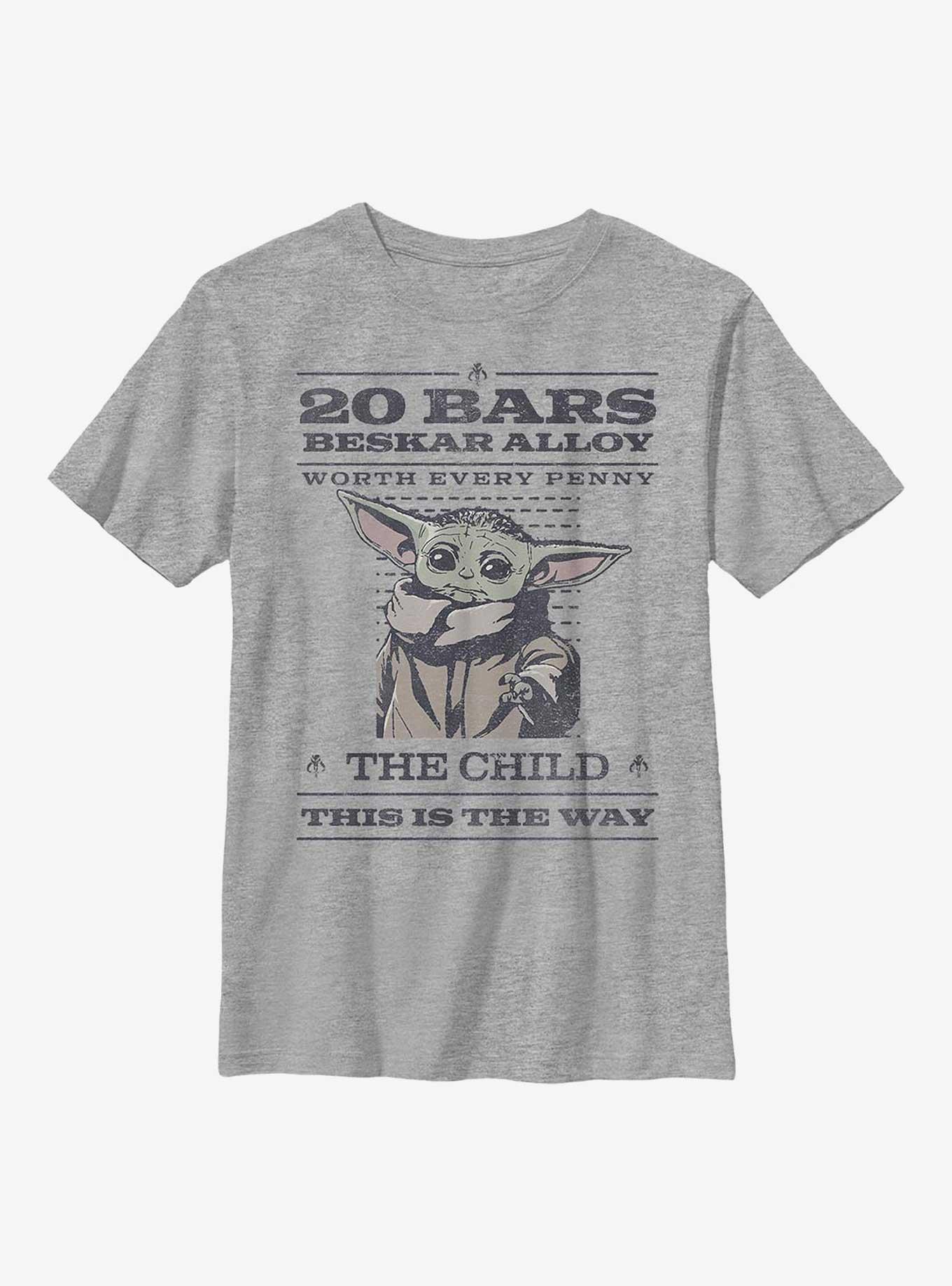 Star Wars The Mandalorian Wanted Poster Youth T-Shirt, , hi-res
