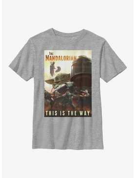 Star Wars The Mandalorian The Way Poster Youth T-Shirt, , hi-res