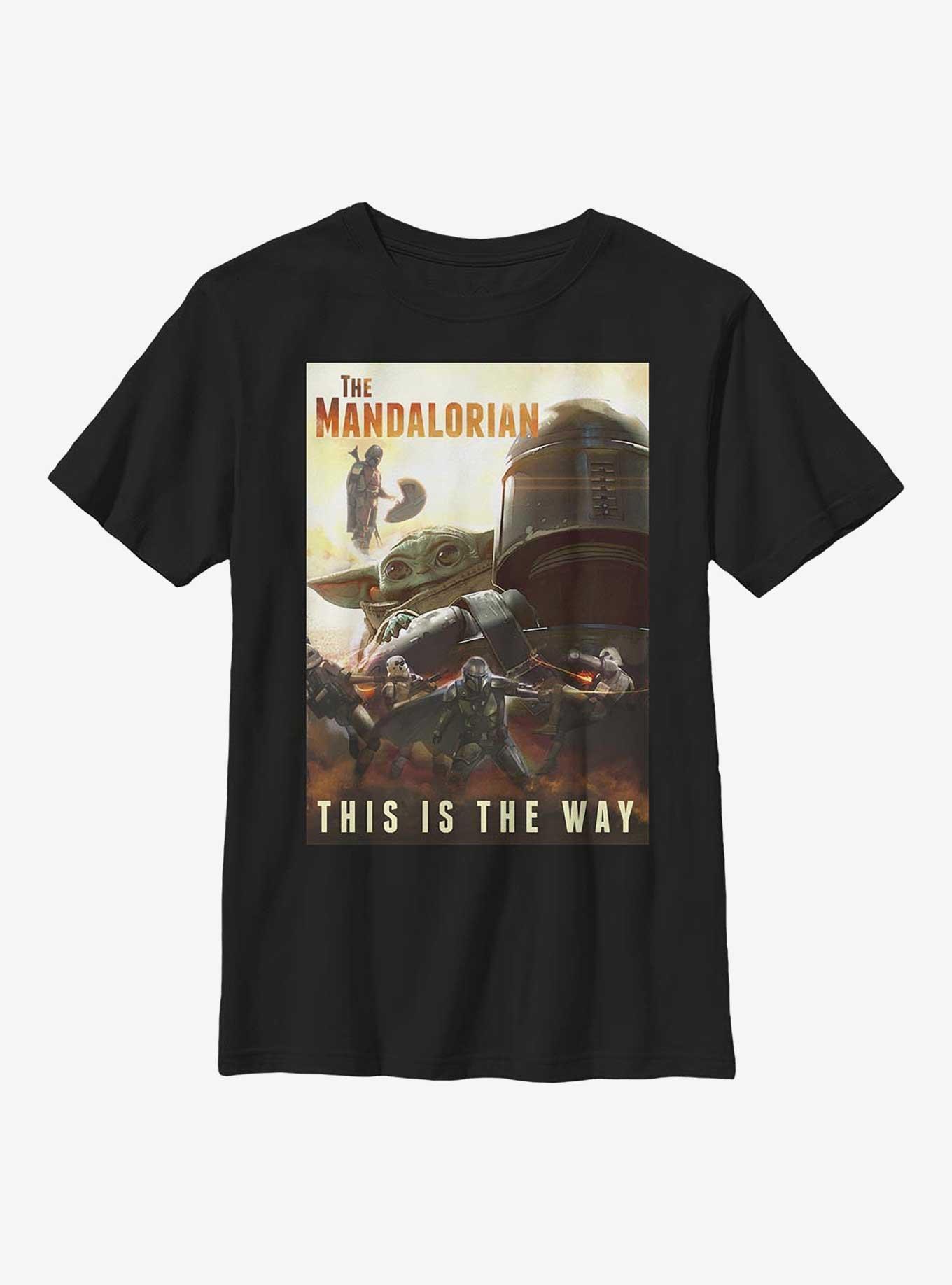 Star Wars The Mandalorian The Way Poster Youth T-Shirt, , hi-res