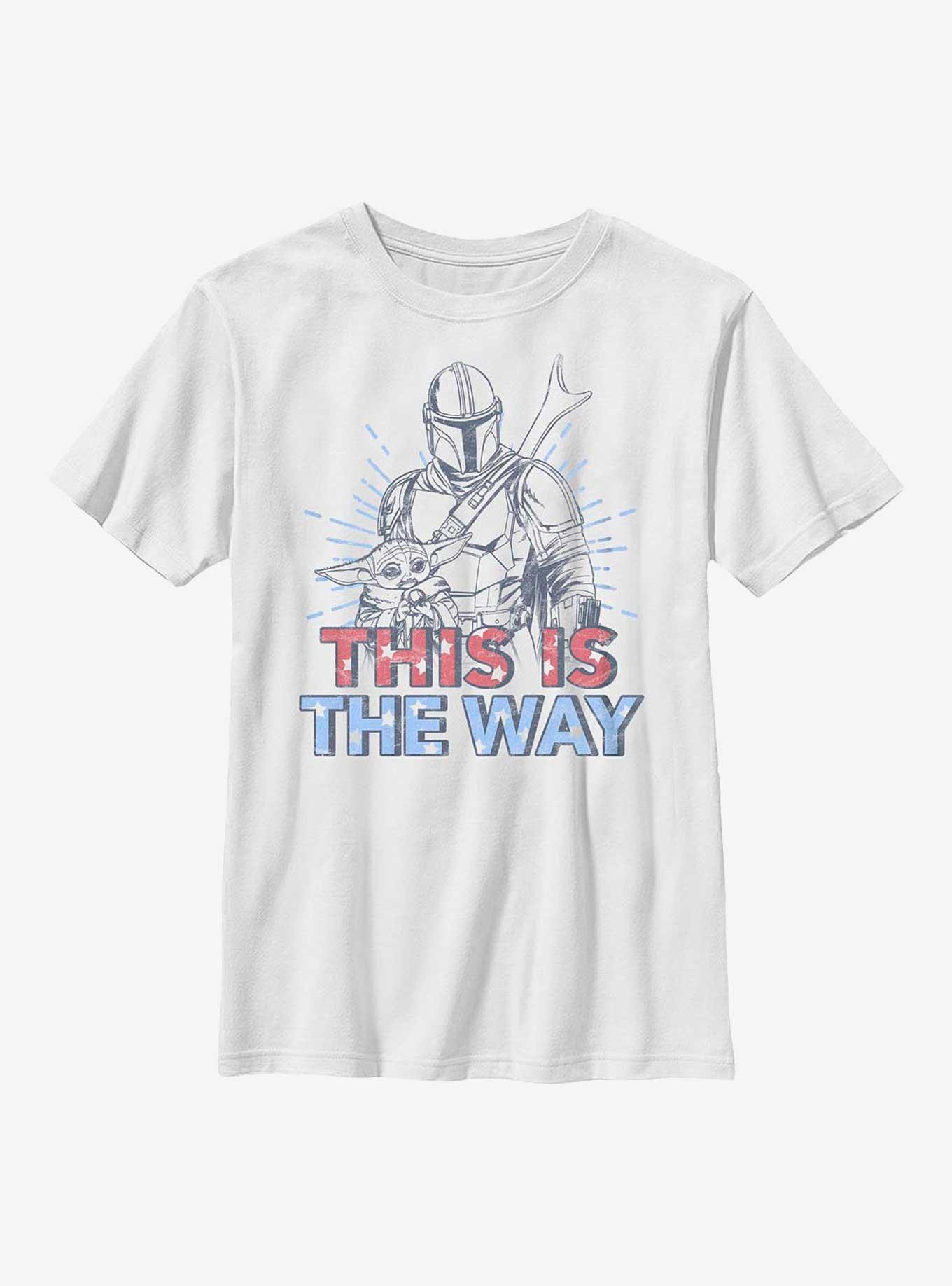 Star Wars The Mandalorian Americana Buddies Youth T-Shirt, , hi-res