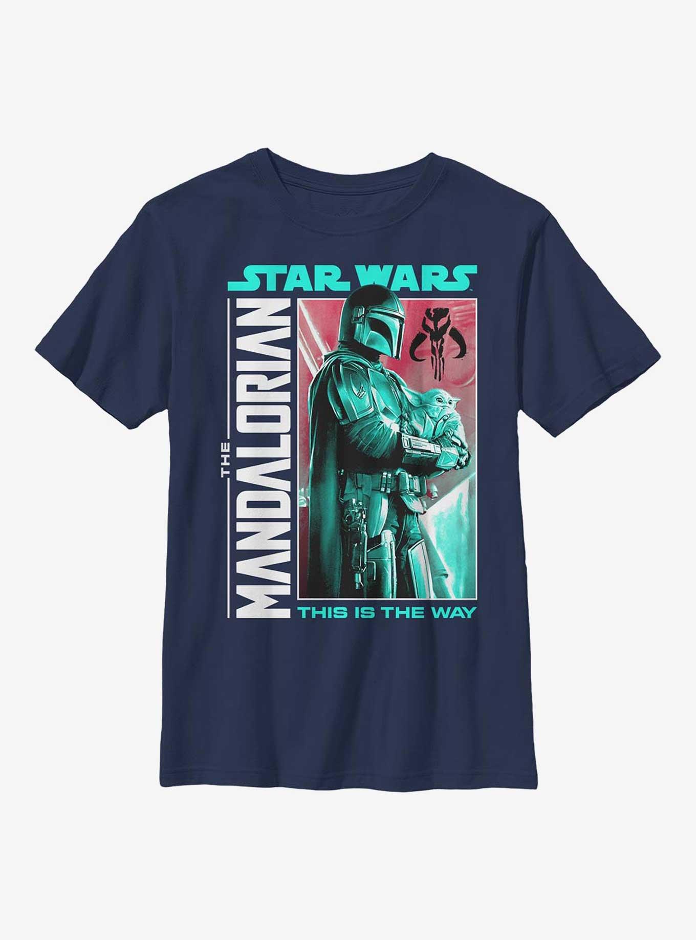 Star Wars The Mandalorian Legendary Bounty Youth T-Shirt, NAVY, hi-res