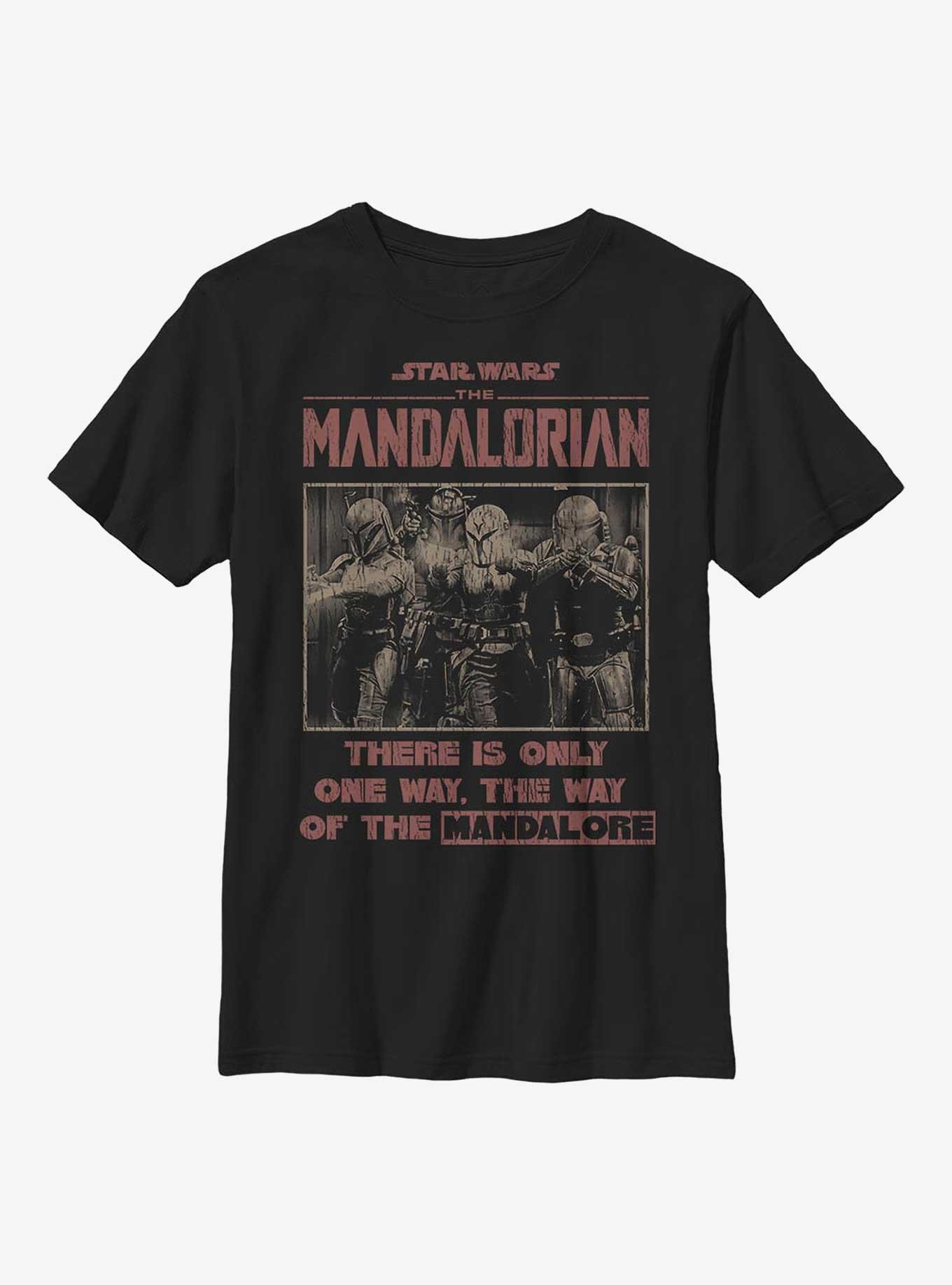 Star Wars The Mandalorian Mando Blastin Youth T-Shirt, , hi-res