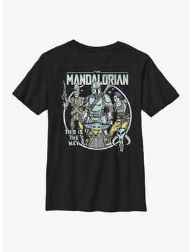 Star Wars The Mandalorian Mando Crew Pop Youth T-Shirt, , hi-res
