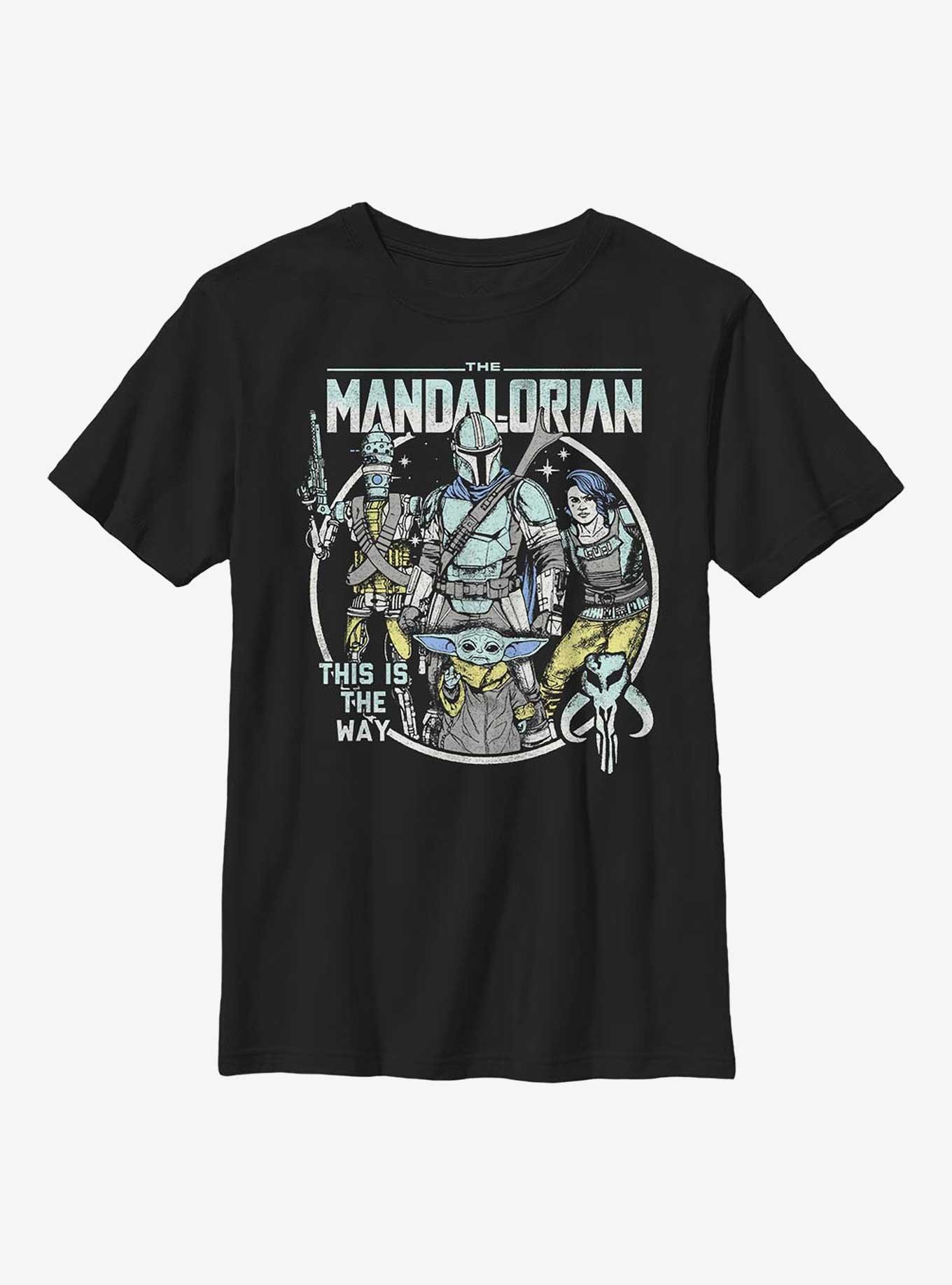 Star Wars The Mandalorian Mando Crew Pop Youth T-Shirt, , hi-res
