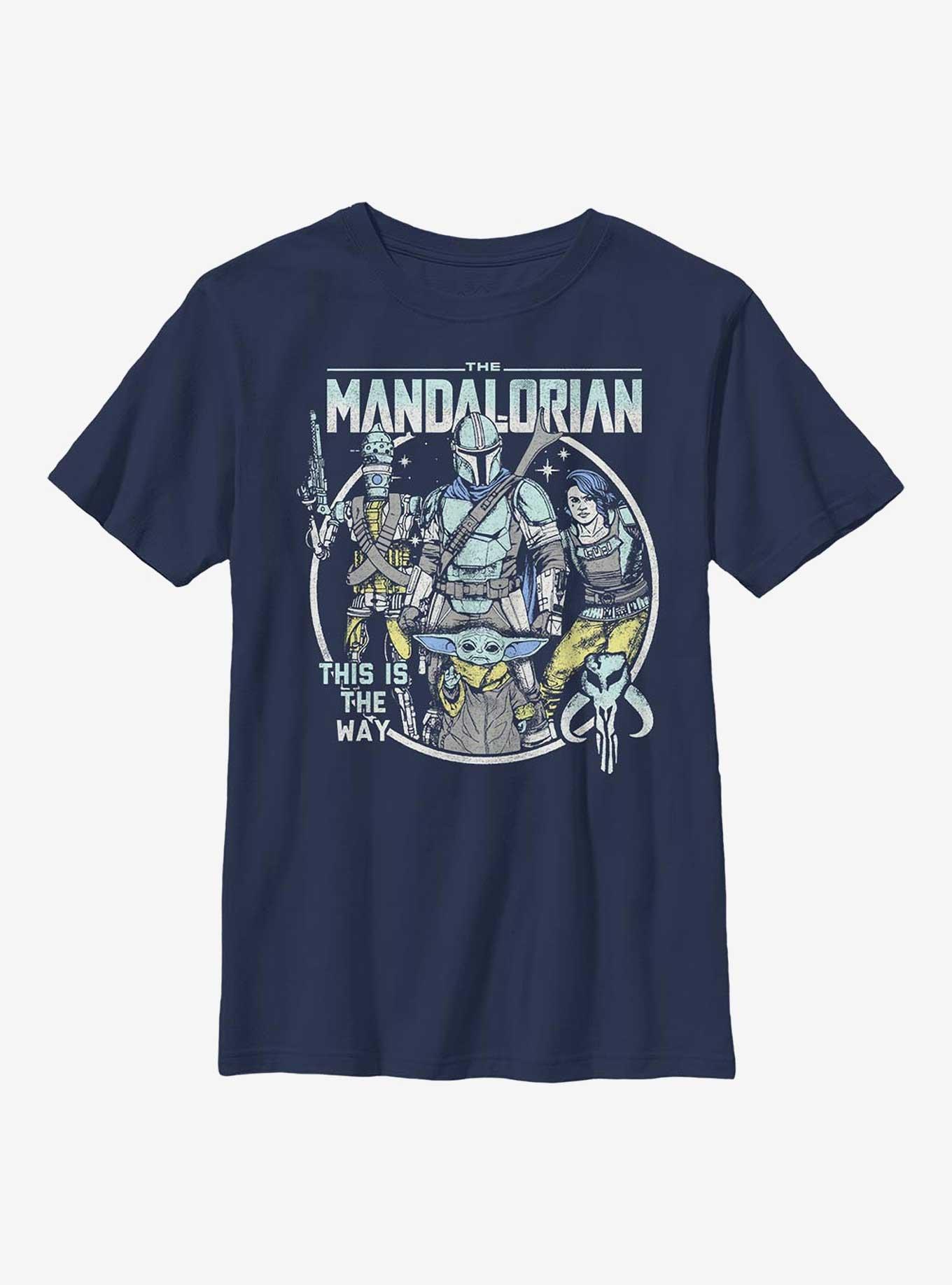 Star Wars The Mandalorian Mando Crew Pop Youth T-Shirt, , hi-res