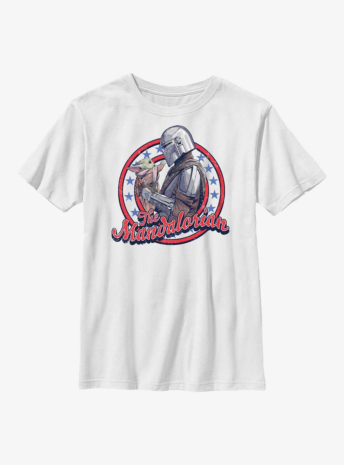 Star Wars The Mandalorian Mando And The Child Youth T-Shirt, WHITE, hi-res