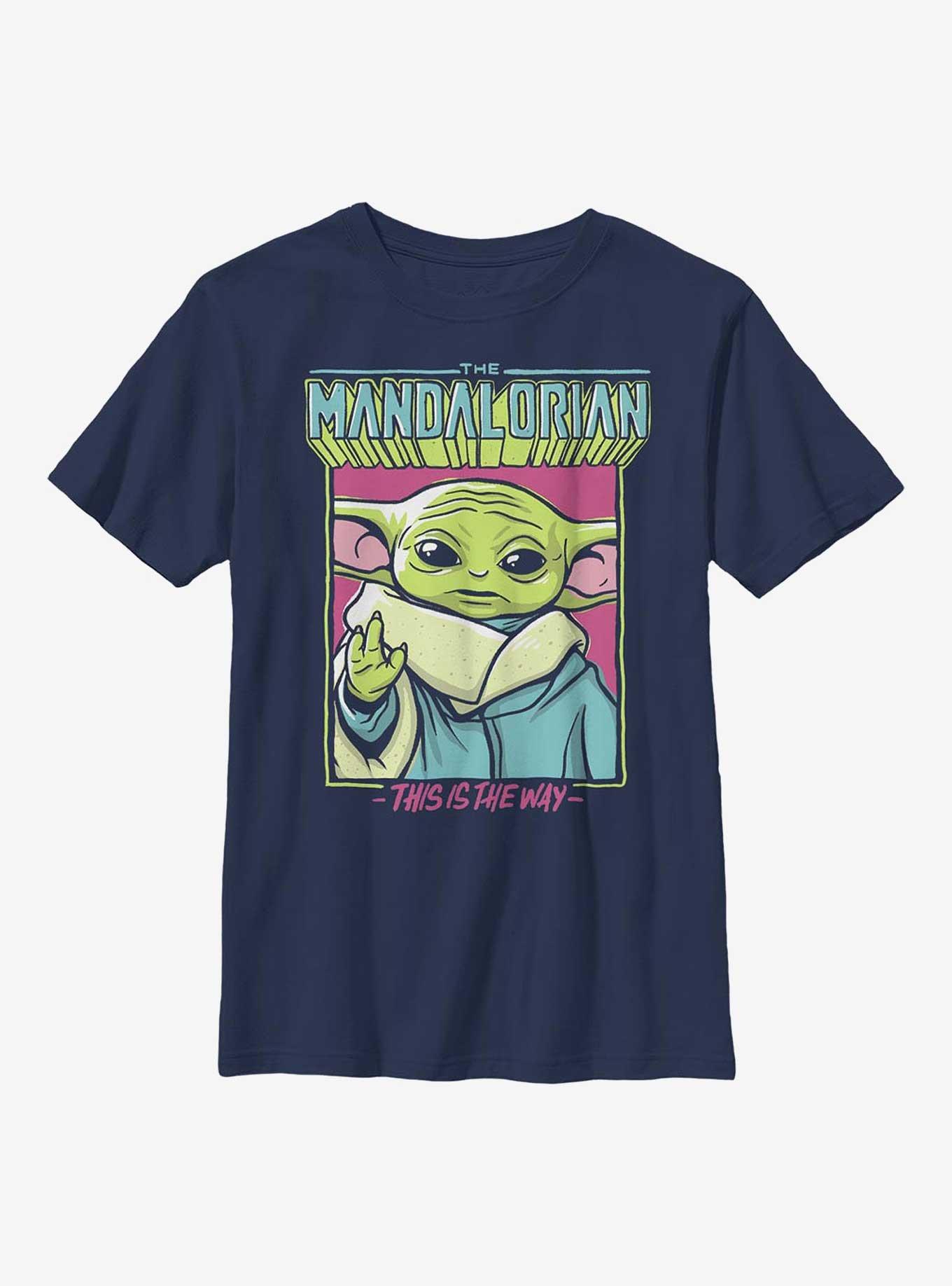 Star Wars The Mandalorian Sketch Child Youth T-Shirt, , hi-res