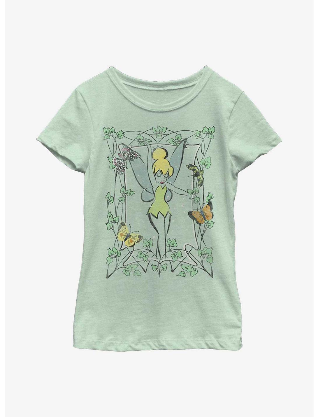 Disney Peter Pan Tinker Bell Youth Girls T-Shirt, MINT, hi-res