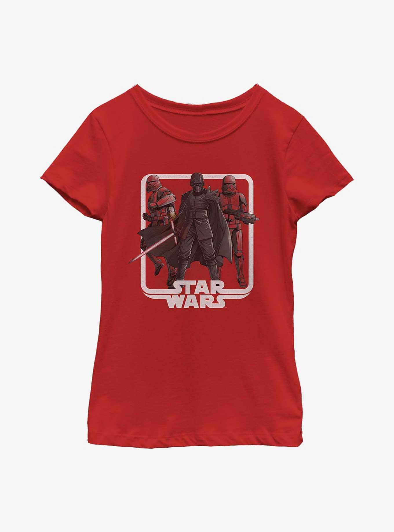 Star Wars Episode IX: The Rise Of Skywalker Vindication Youth Girls T-Shirt, RED, hi-res