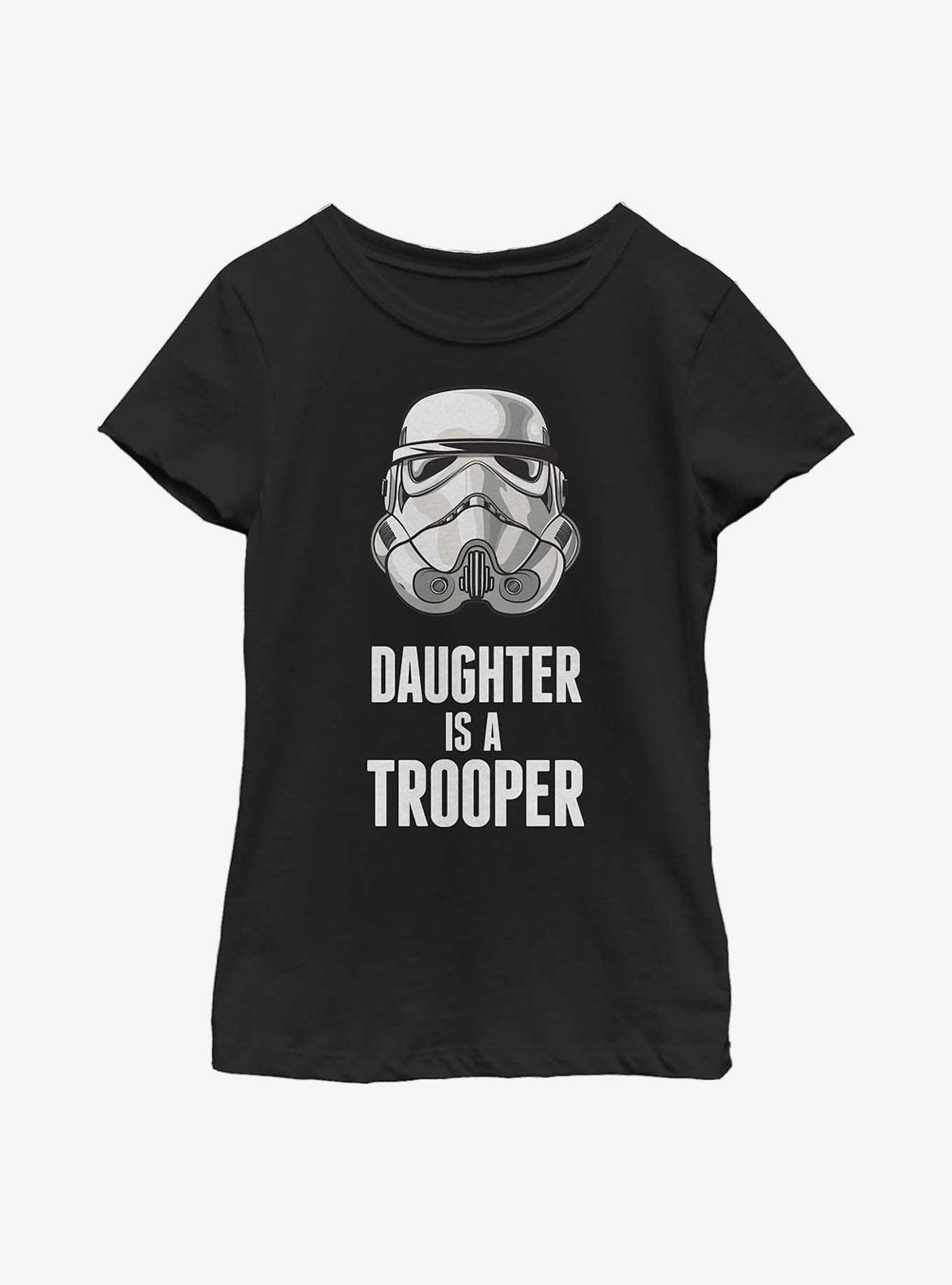 Star Wars Daughter Trooper Youth Girls T-Shirt, BLACK, hi-res