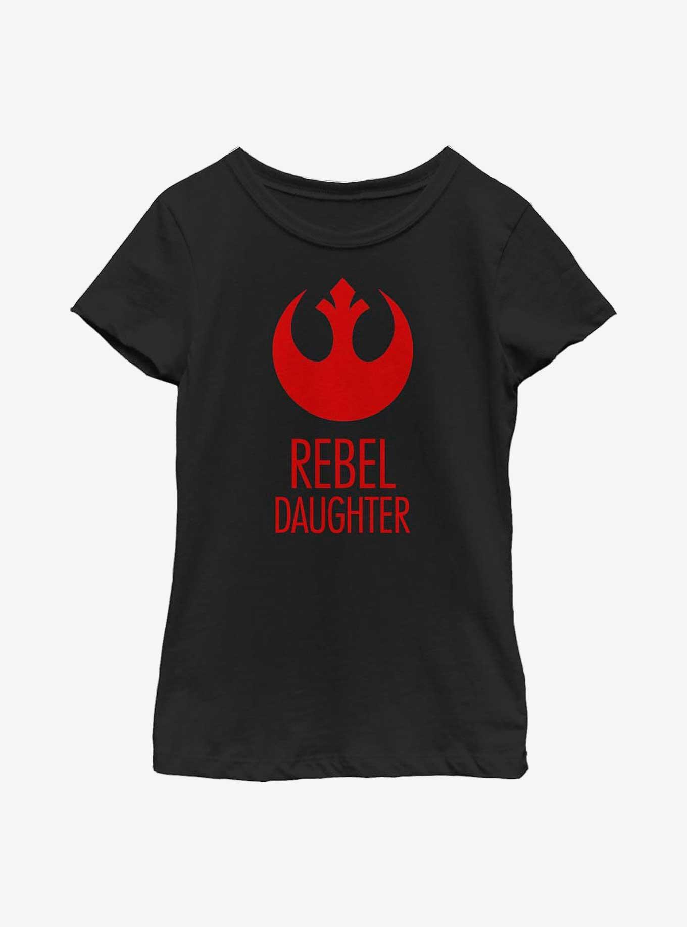 Star Wars Rebel Daughter Youth Girls T-Shirt, BLACK, hi-res