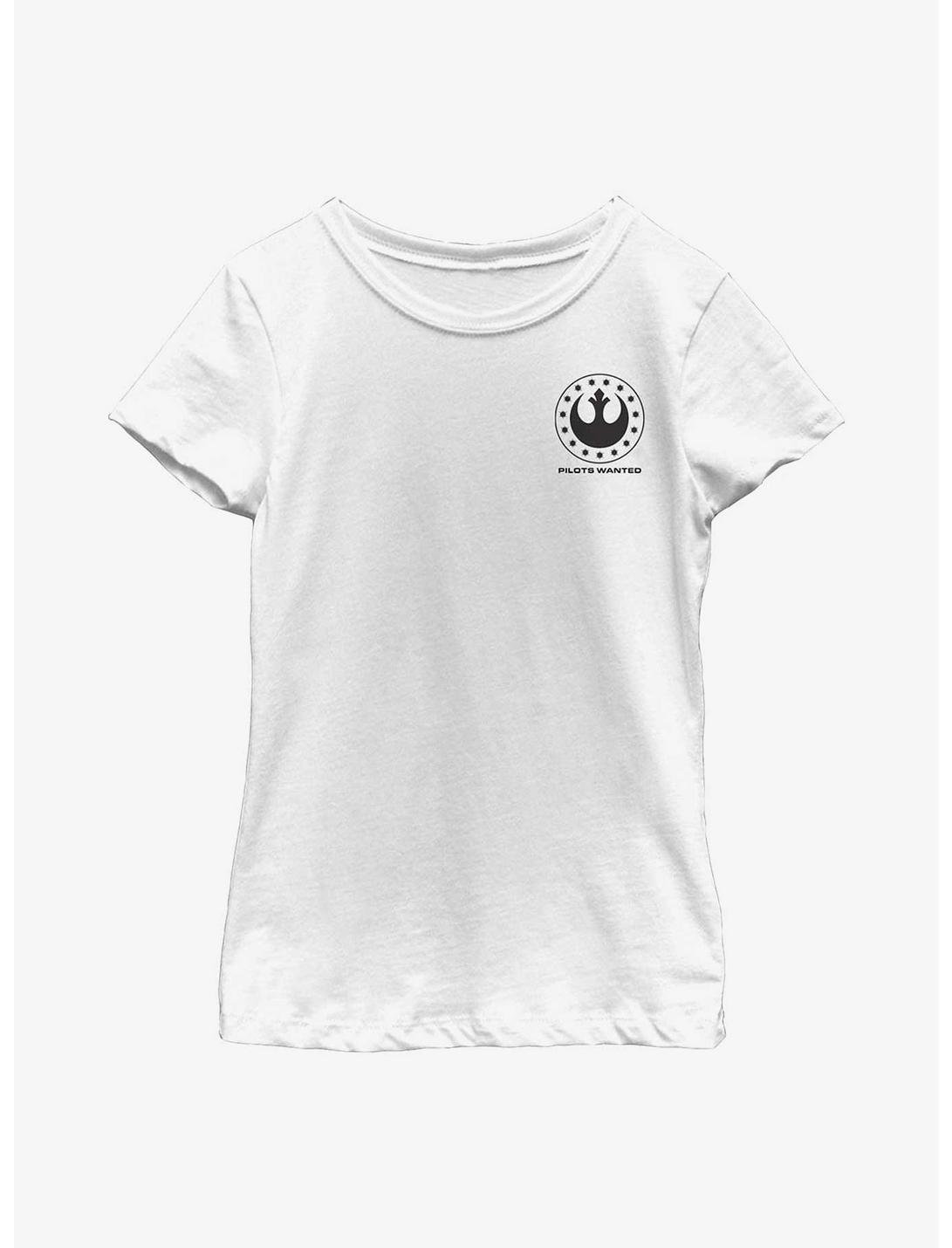 Star Wars Rebel Logo Youth Girls T-Shirt, WHITE, hi-res