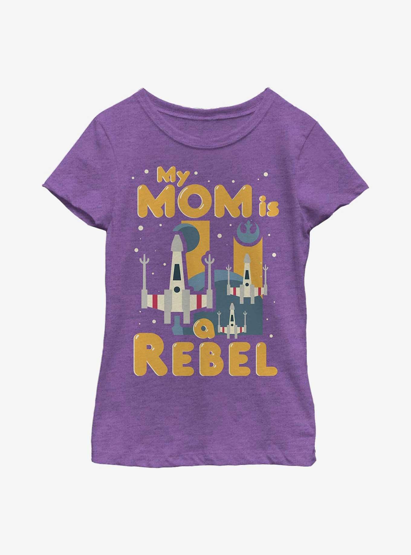 Star Wars Rebel Mom Youth Girls T-Shirt, , hi-res