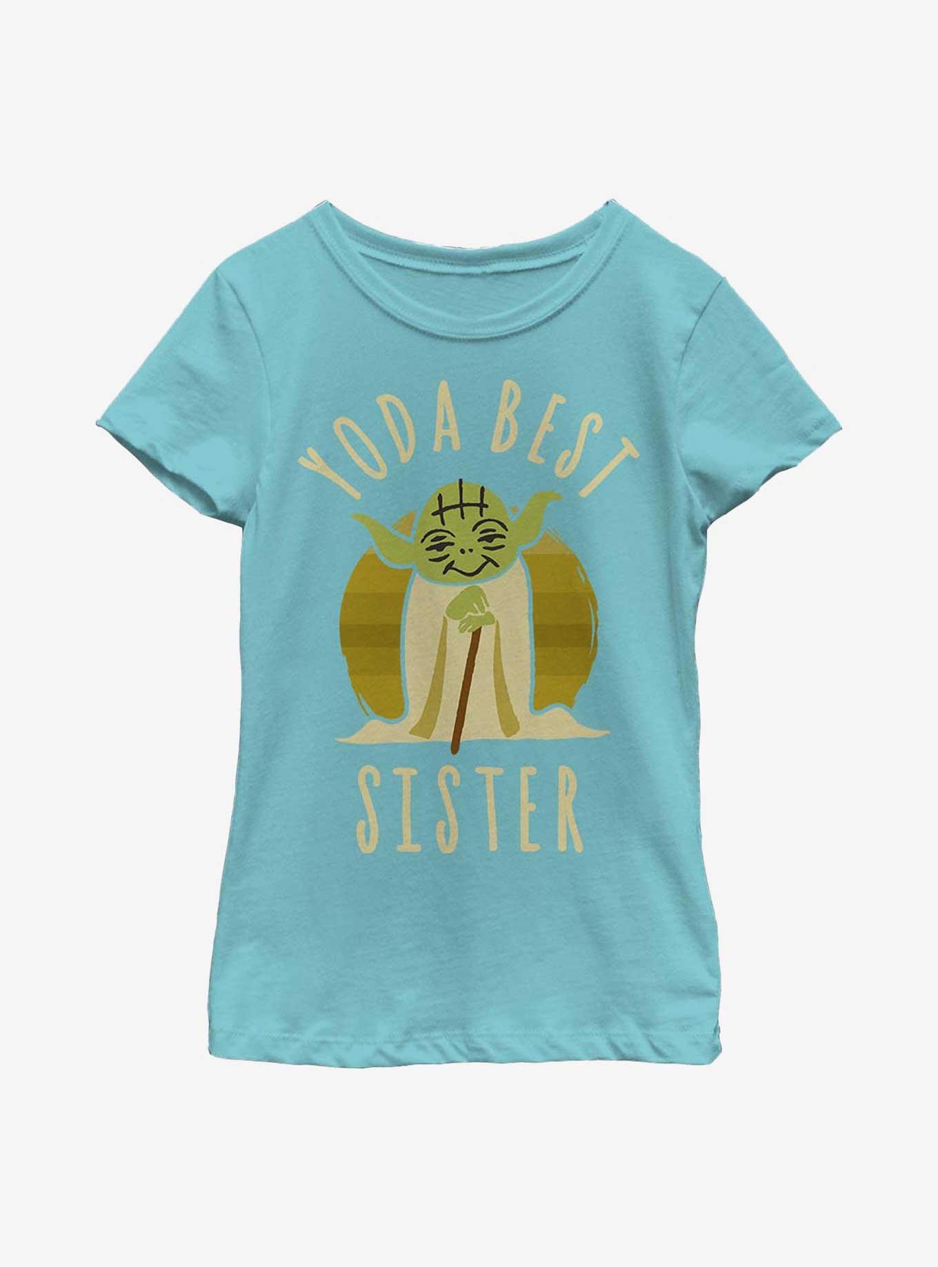 Star Wars Best Sister Yoda Says Youth Girls T-Shirt, , hi-res