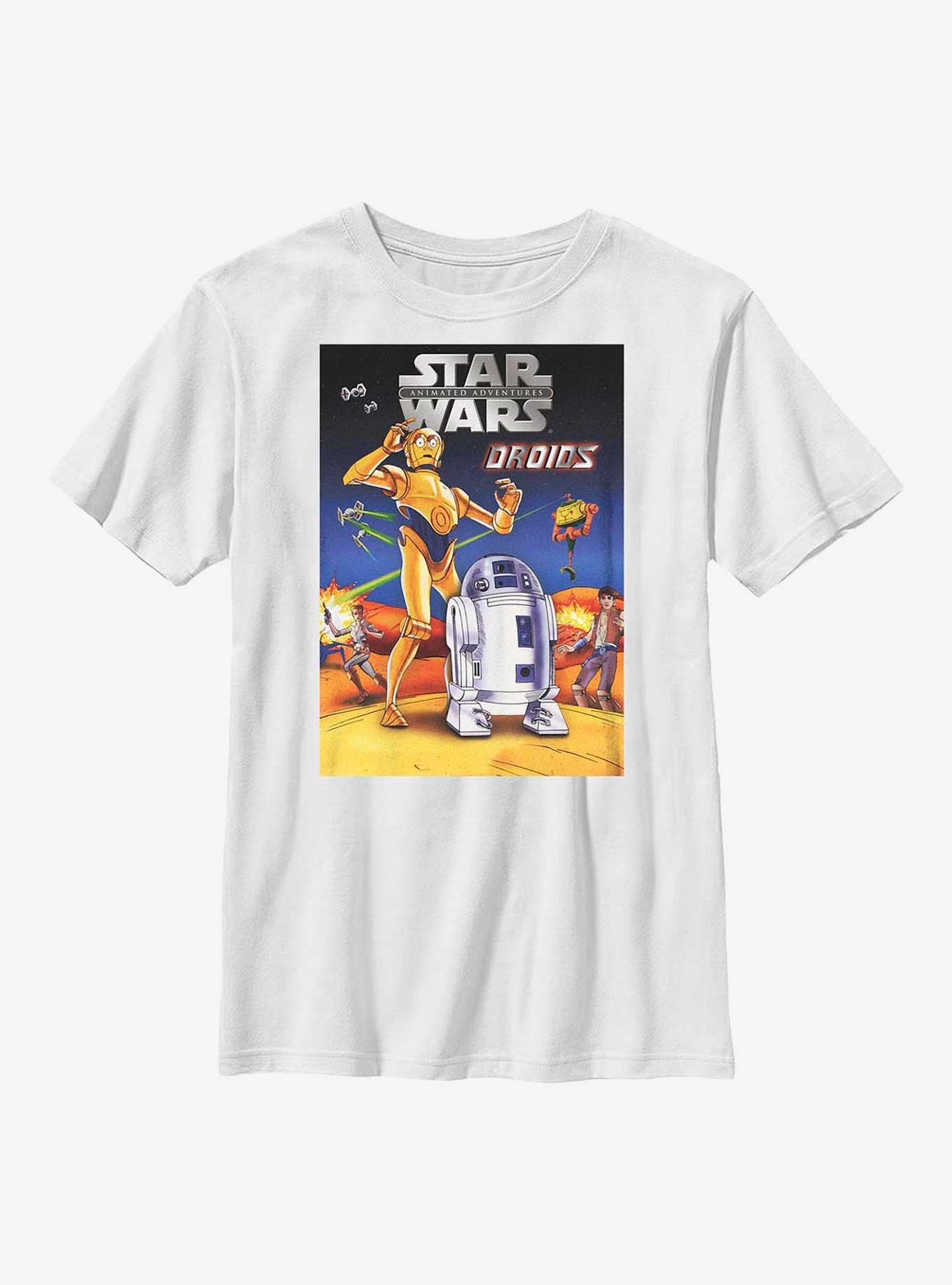 Star Wars Animated Droids Youth T-Shirt, WHITE, hi-res