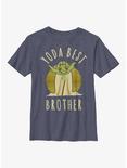 Star Wars Best Brother Yoda Says Youth T-Shirt, NAVY HTR, hi-res