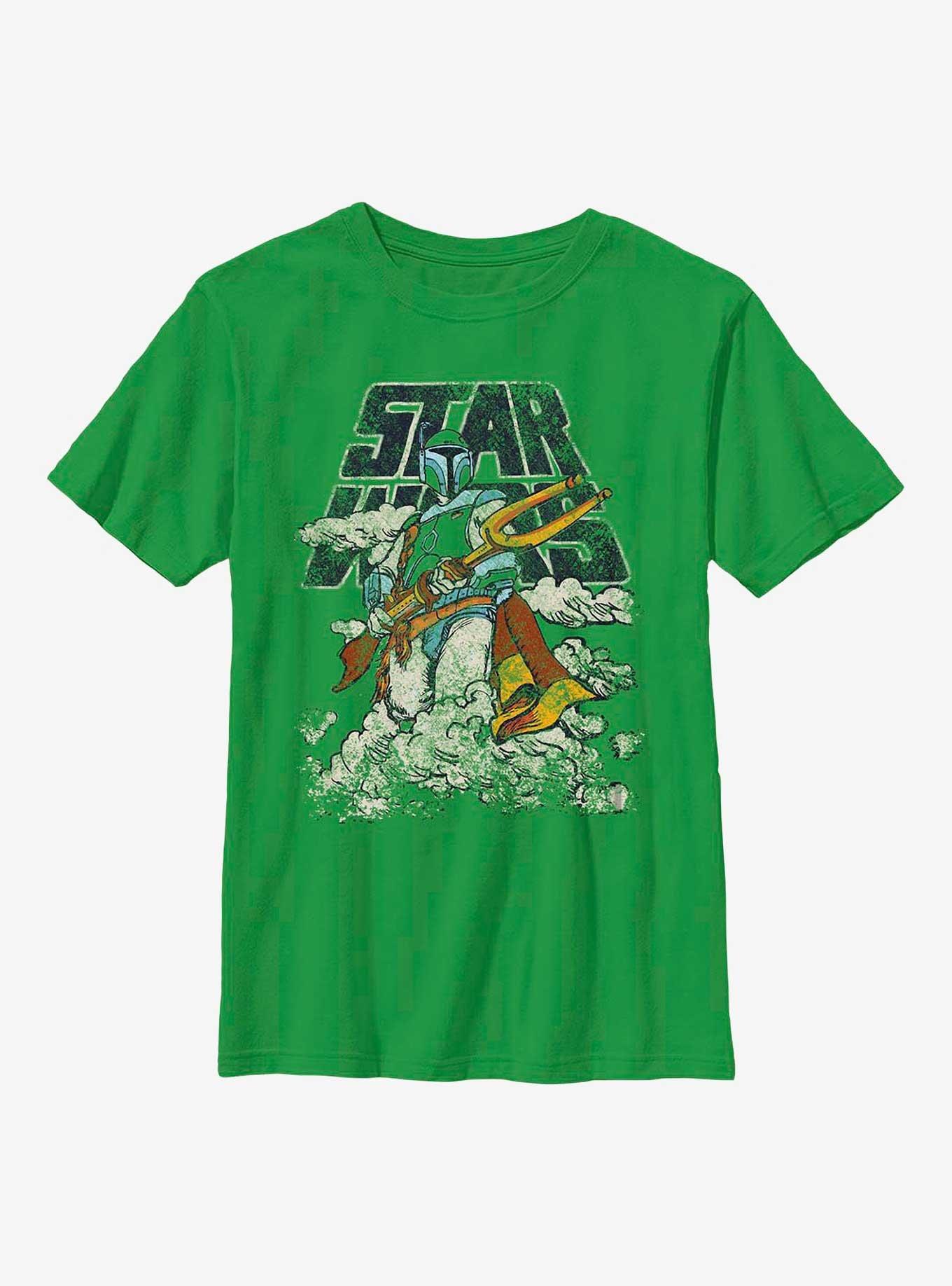 Star Wars Cloudy With A Fett Youth T-Shirt, , hi-res