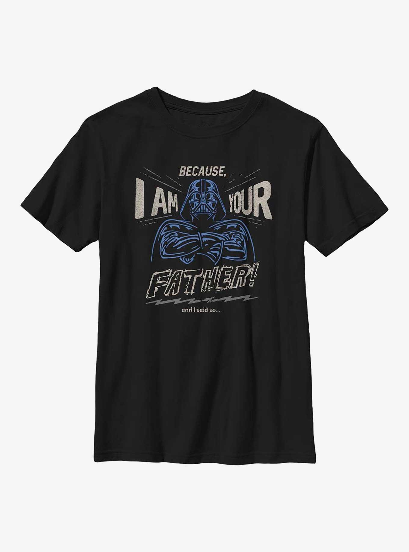 Star Wars Because I Am Your Father Youth T-Shirt, , hi-res