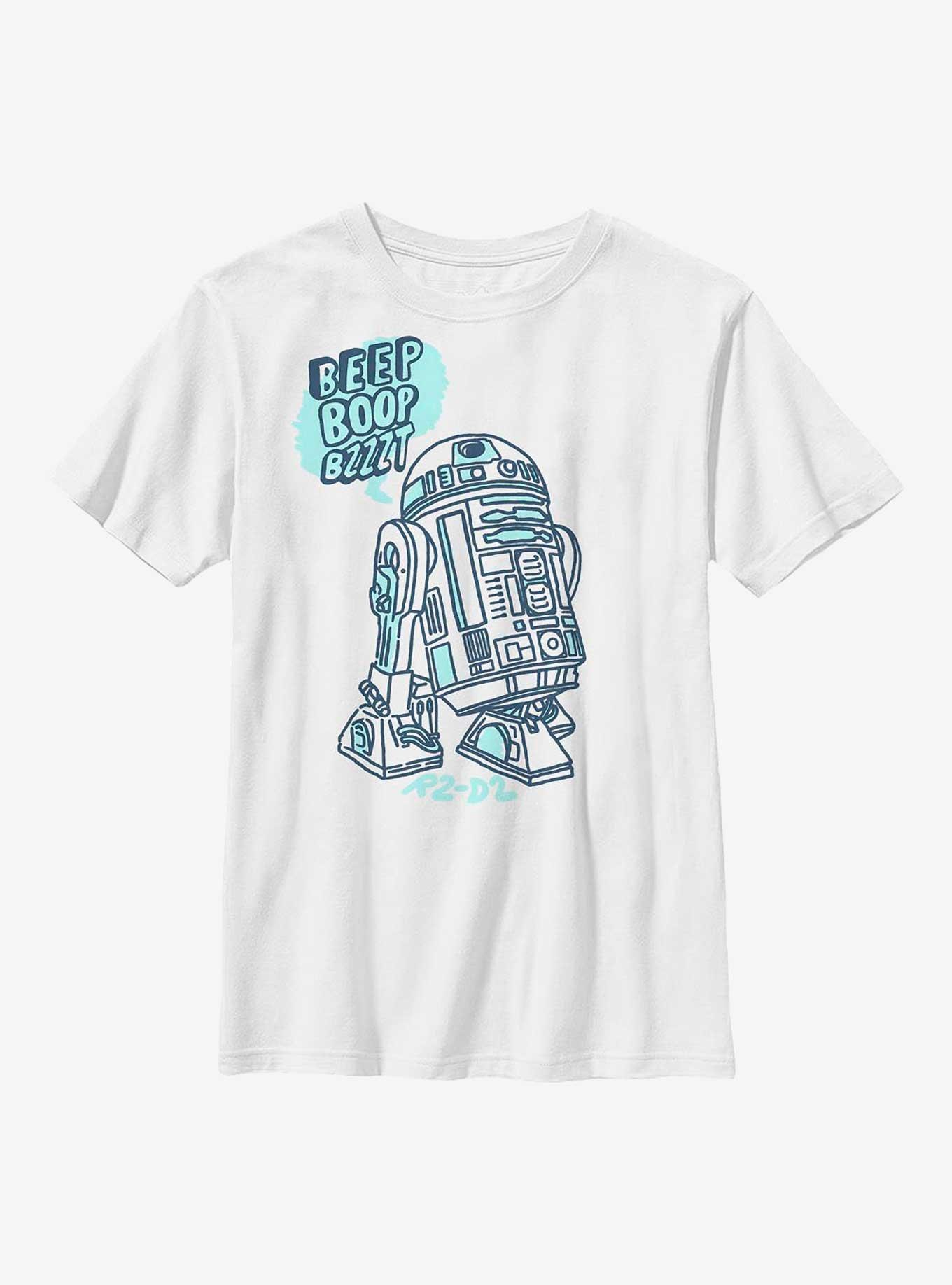 Star Wars Doodle Droid Youth T-Shirt, WHITE, hi-res
