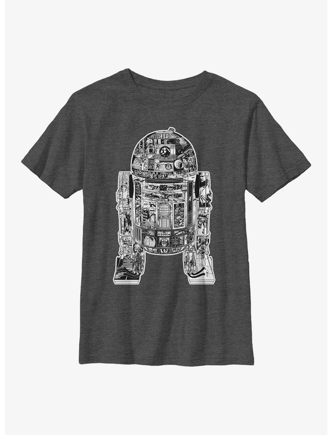 Star Wars Epic R2 No Fill Youth T-Shirt, CHAR HTR, hi-res