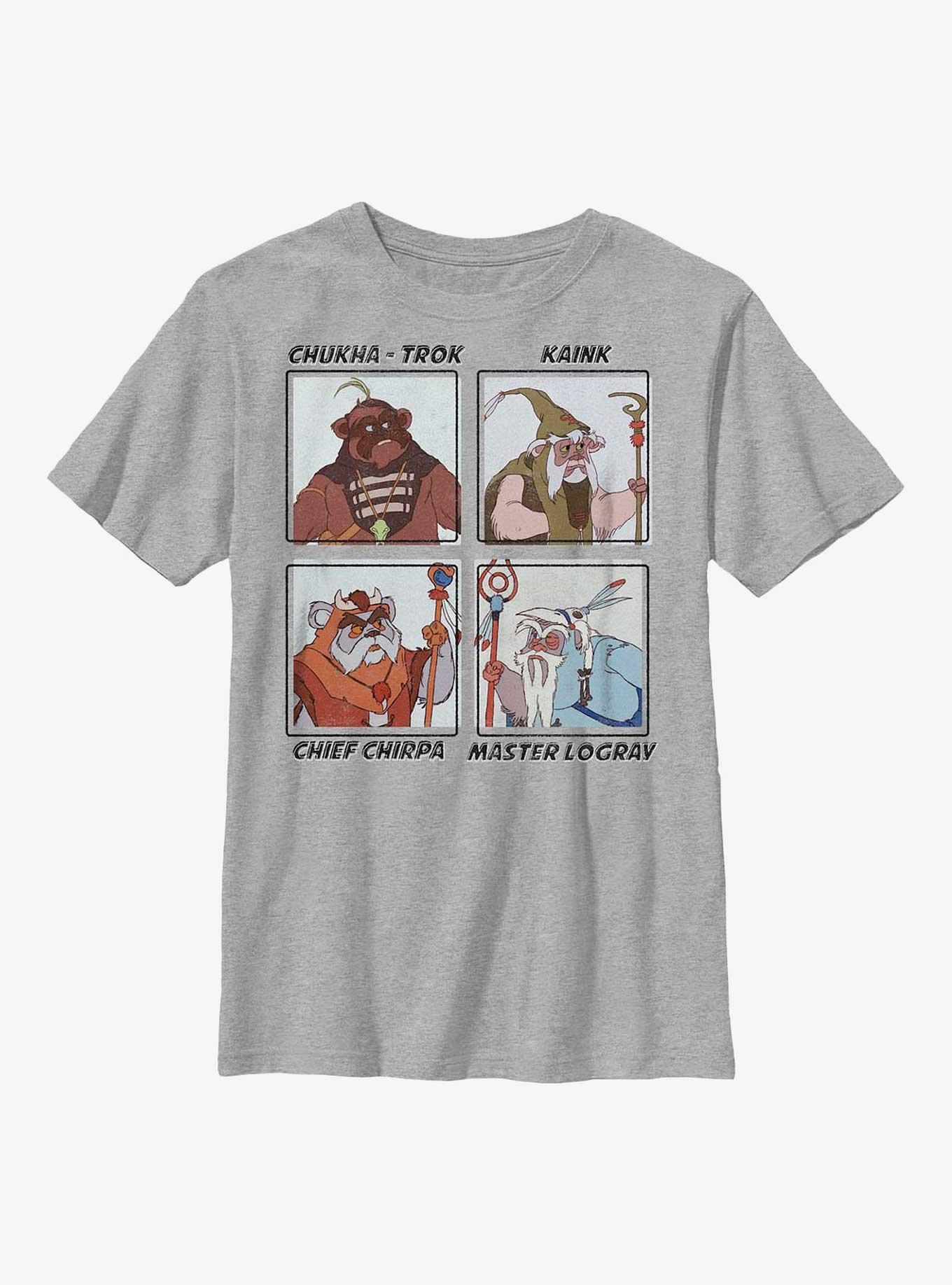 Star Wars Ewok Group Youth T-Shirt, ATH HTR, hi-res