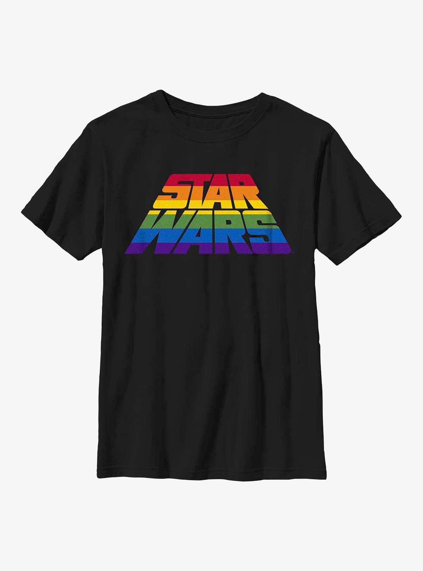 Star Wars Perspective Rainbow Logo Youth T-Shirt, , hi-res