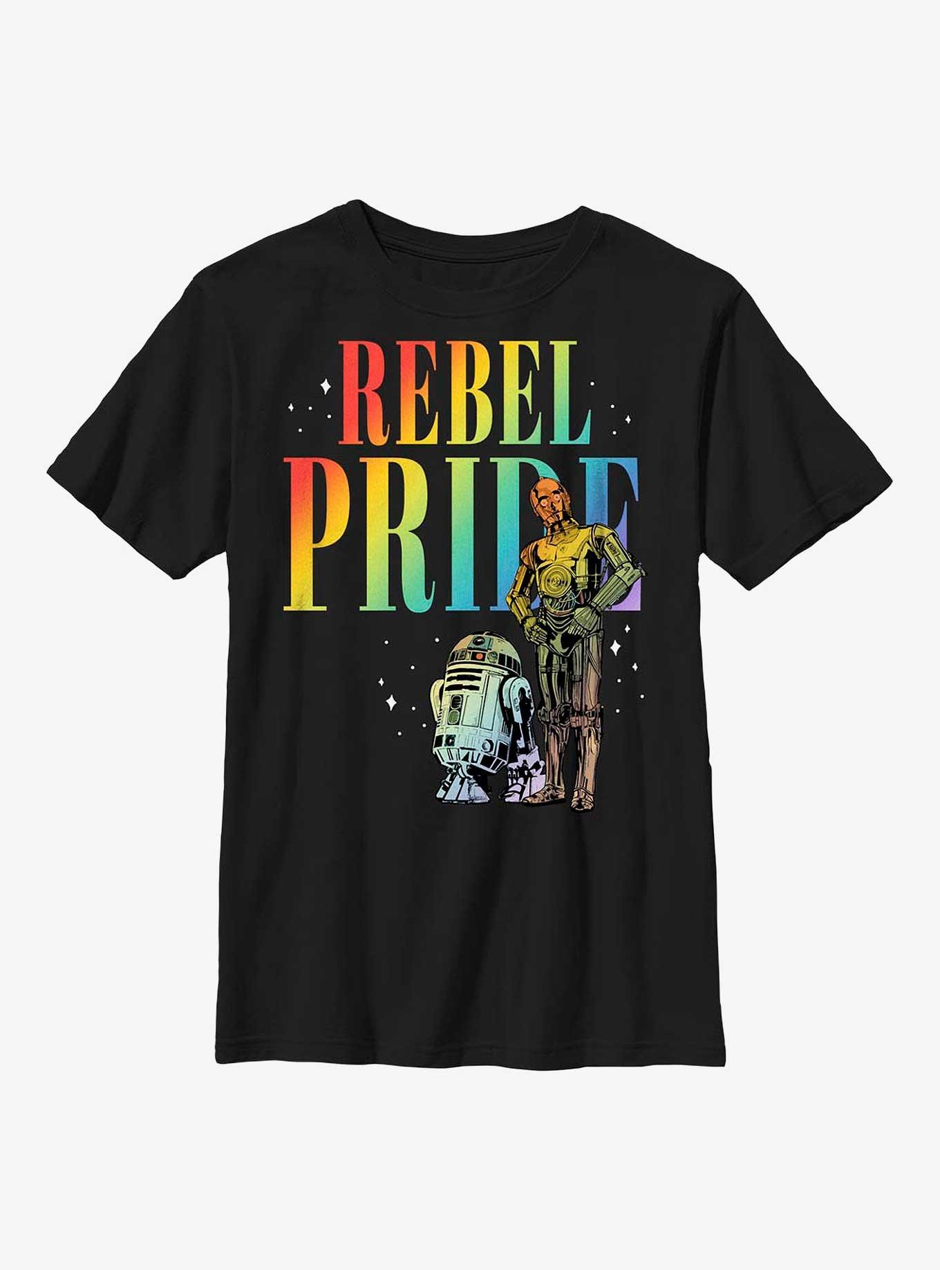 Star Wars Rebel Pride Youth T-Shirt, BLACK, hi-res