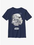 Star Wars Trooper Head Fill Youth T-Shirt, NAVY, hi-res
