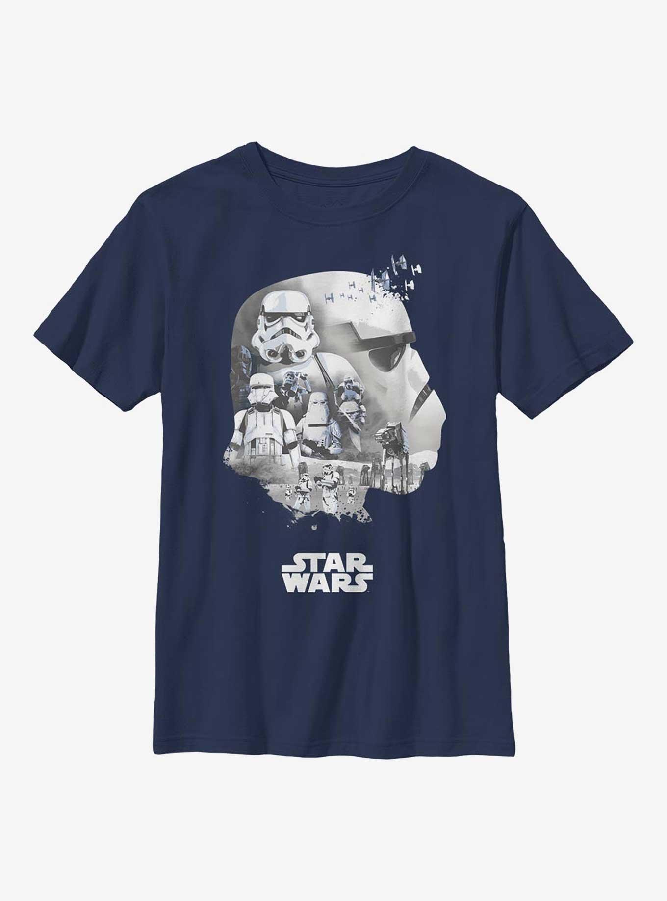 Star Wars Trooper Head Fill Youth T-Shirt, , hi-res