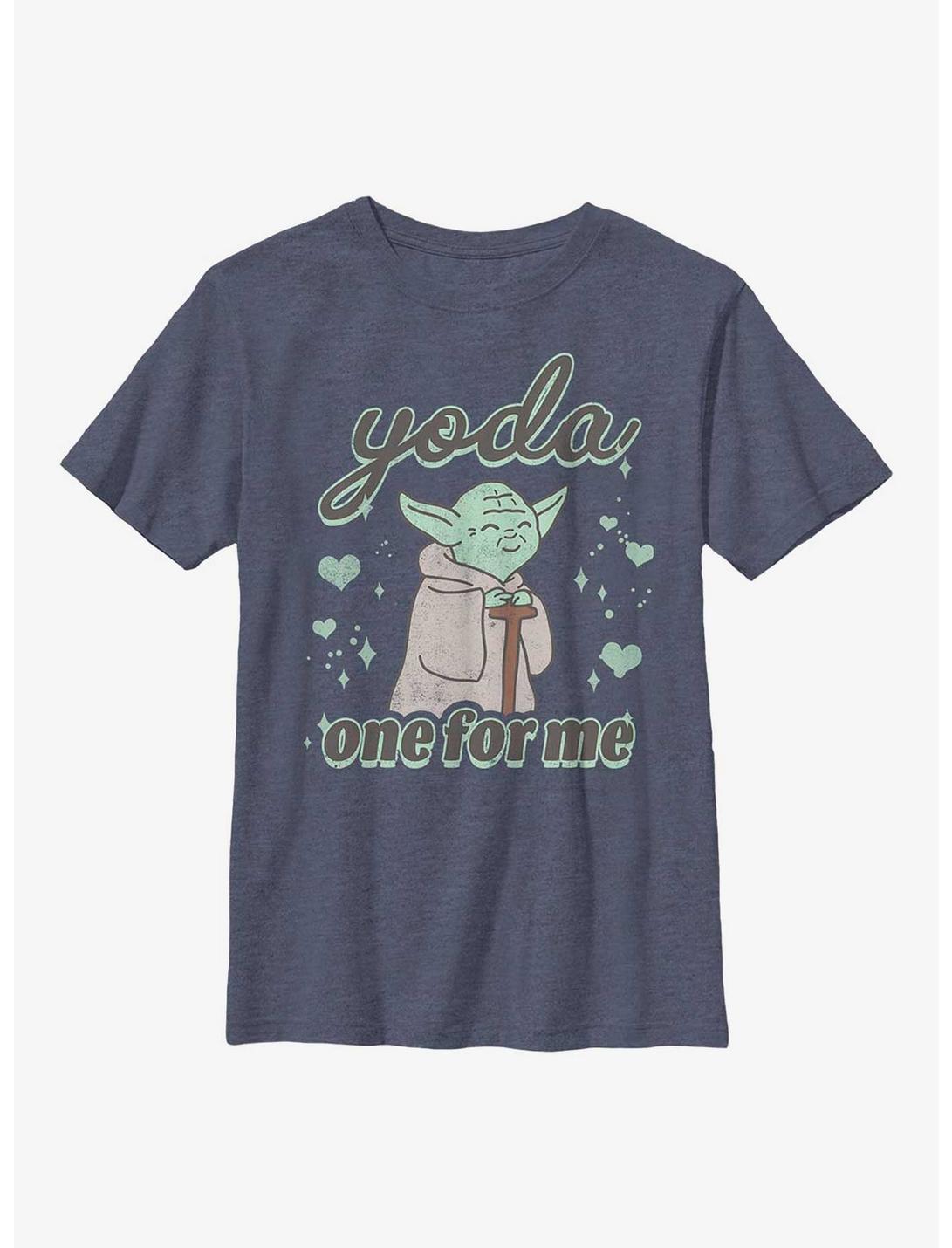 Star Wars Yoda One Cute Youth T-Shirt, NAVY HTR, hi-res